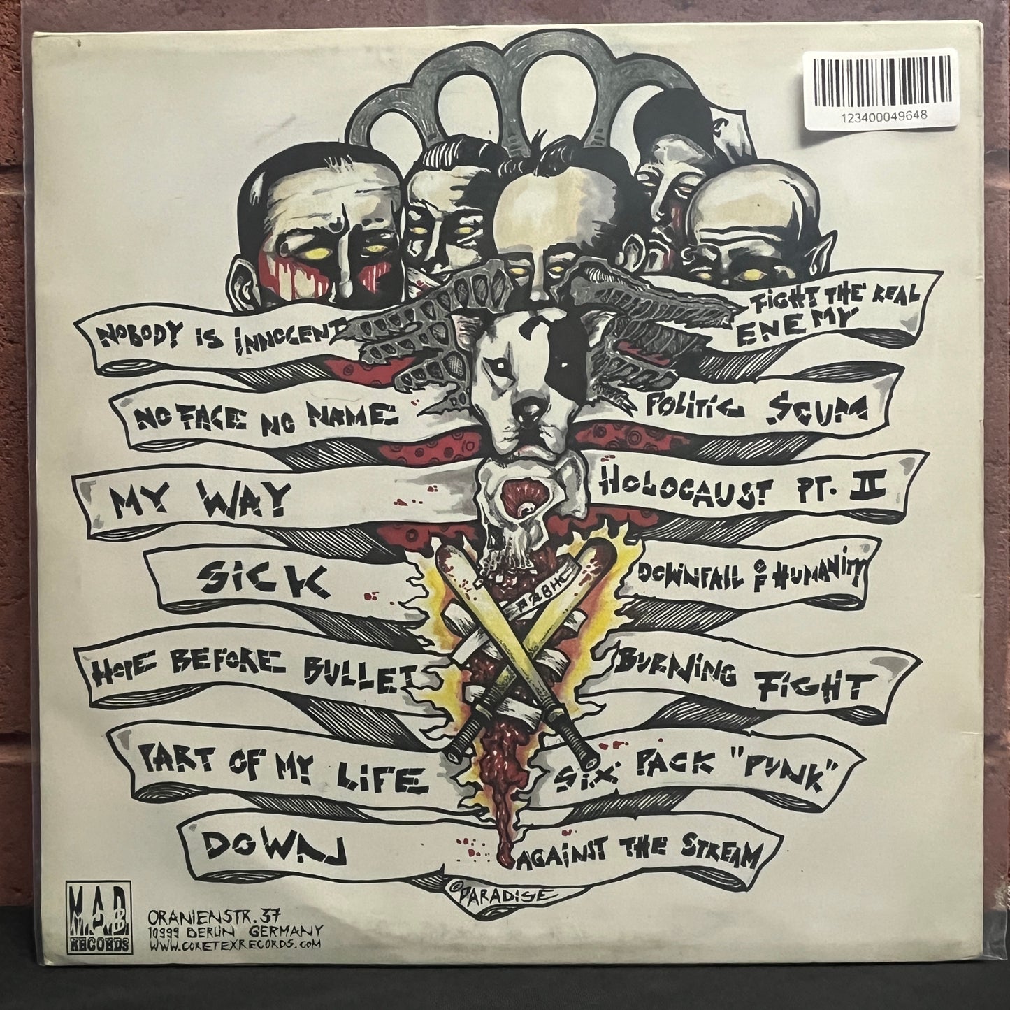 Used Vinyl: Punishable Act "Against The Stream" LP (White with red splatter vinyl)