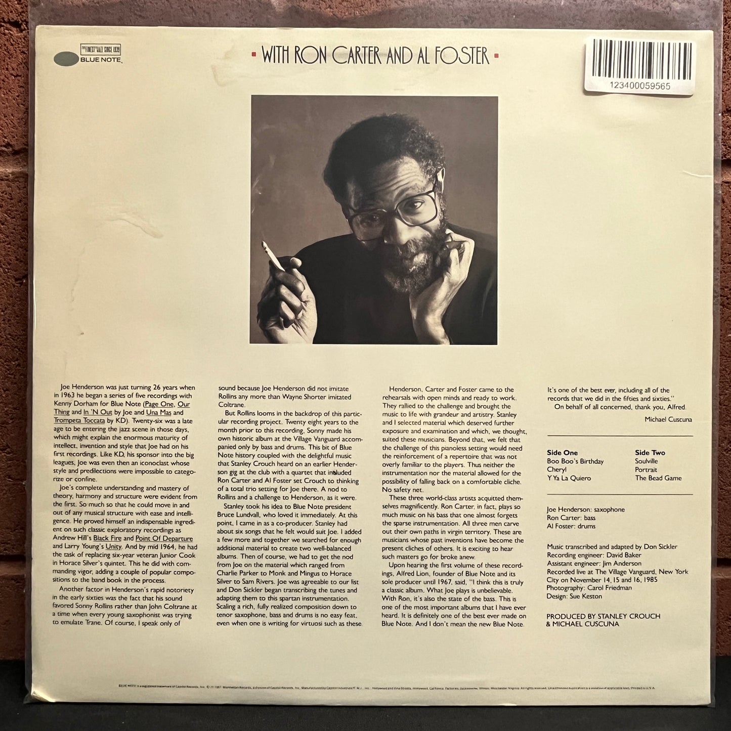 Used Vinyl: Joe Henderson "The State Of Tenor - Live At The Village Vanguard Volume Two" LP (1987 Press)