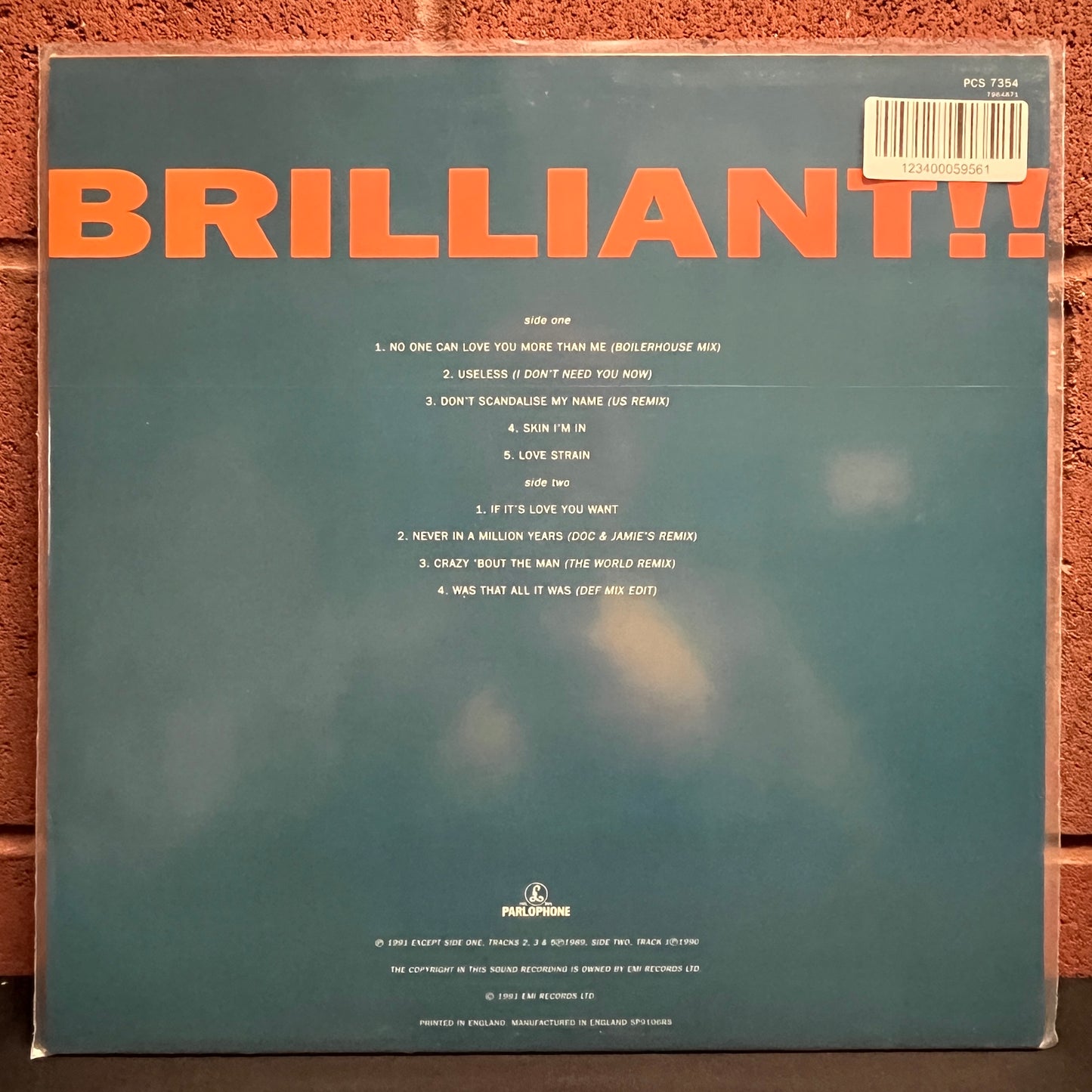 Used Vinyl: Kim Mazelle "Brilliant!" 12" (1991 UK Press)