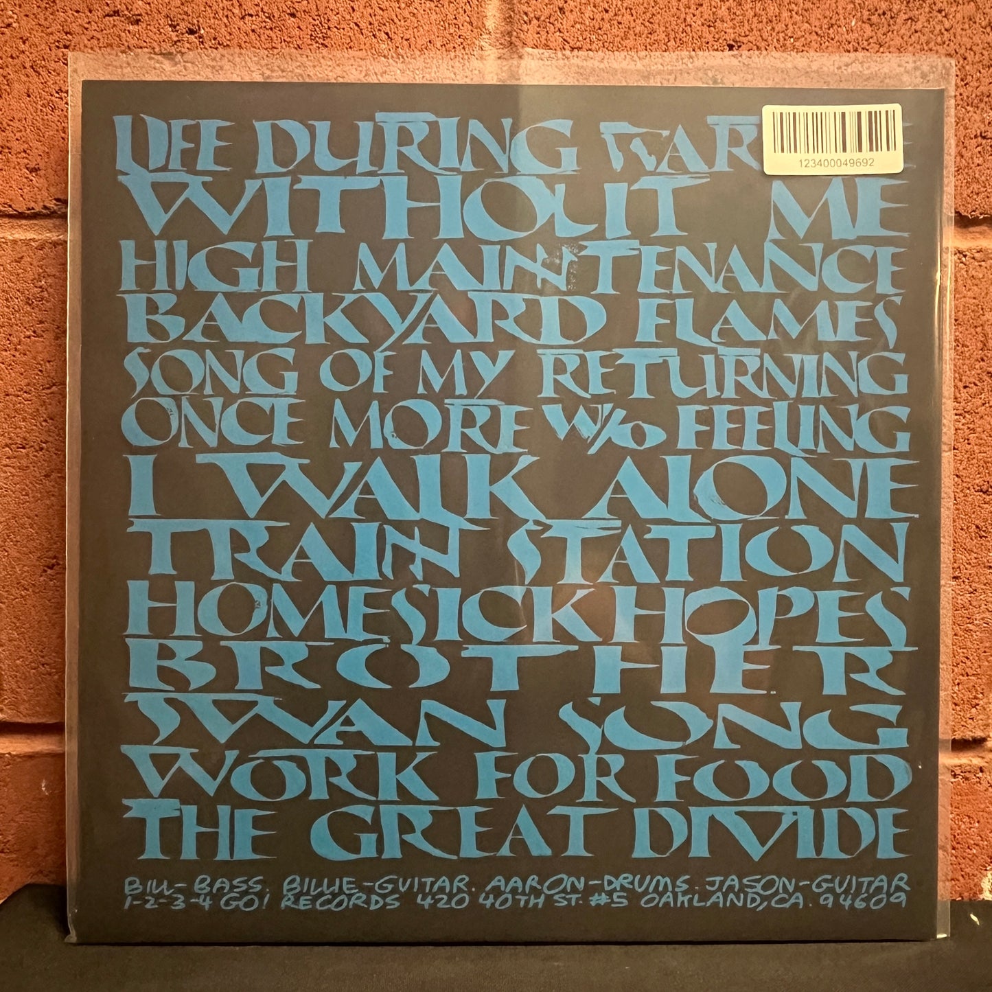 Used Vinyl: Pinhead Gunpowder "Goodbye Ellston Avenue" LP (Blue with Black and Purple Splatter vinyl)