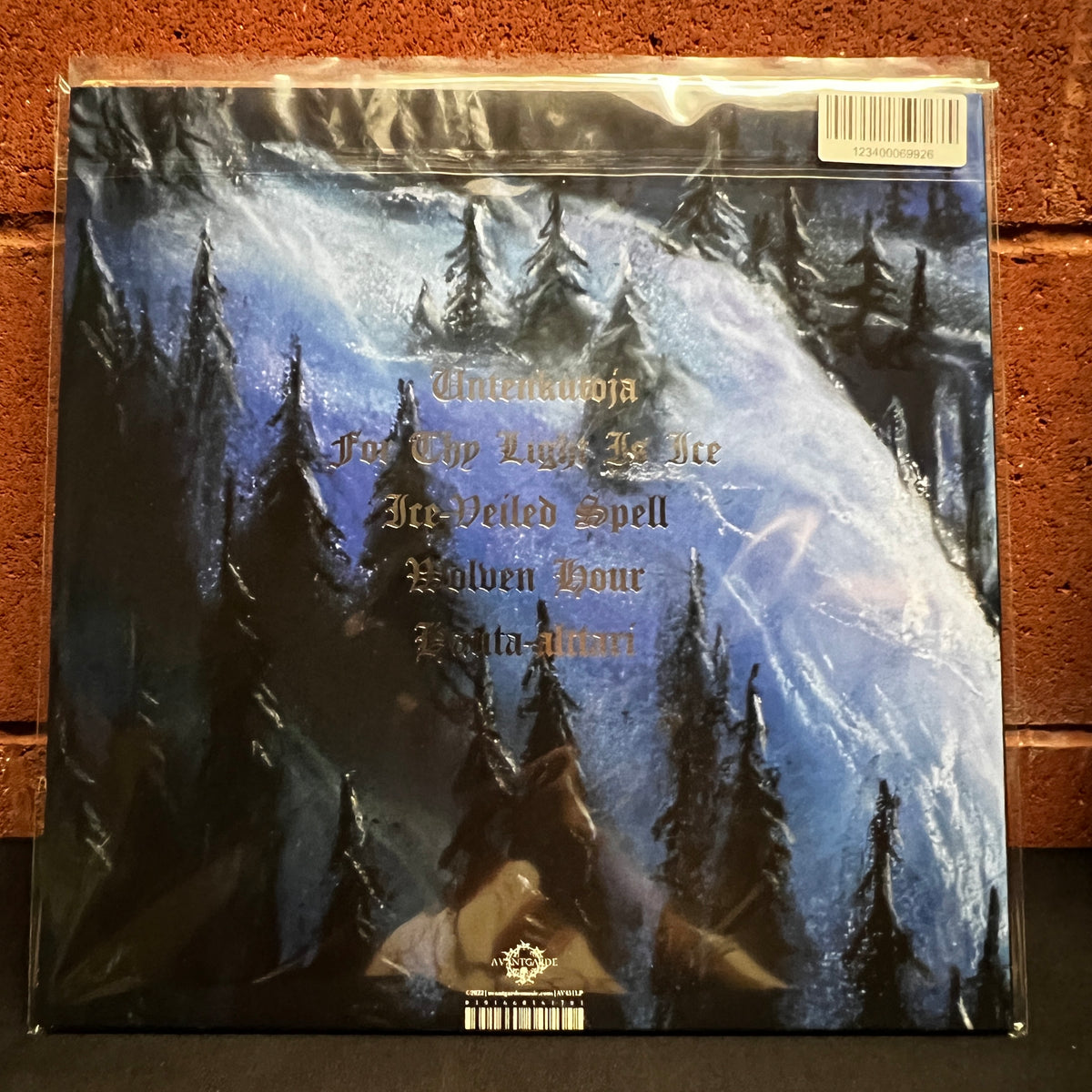 Used Vinyl: Moonlight Sorcery "Piercing Through The Frozen Eternity" LP (Blue and Silver merge vinyl)