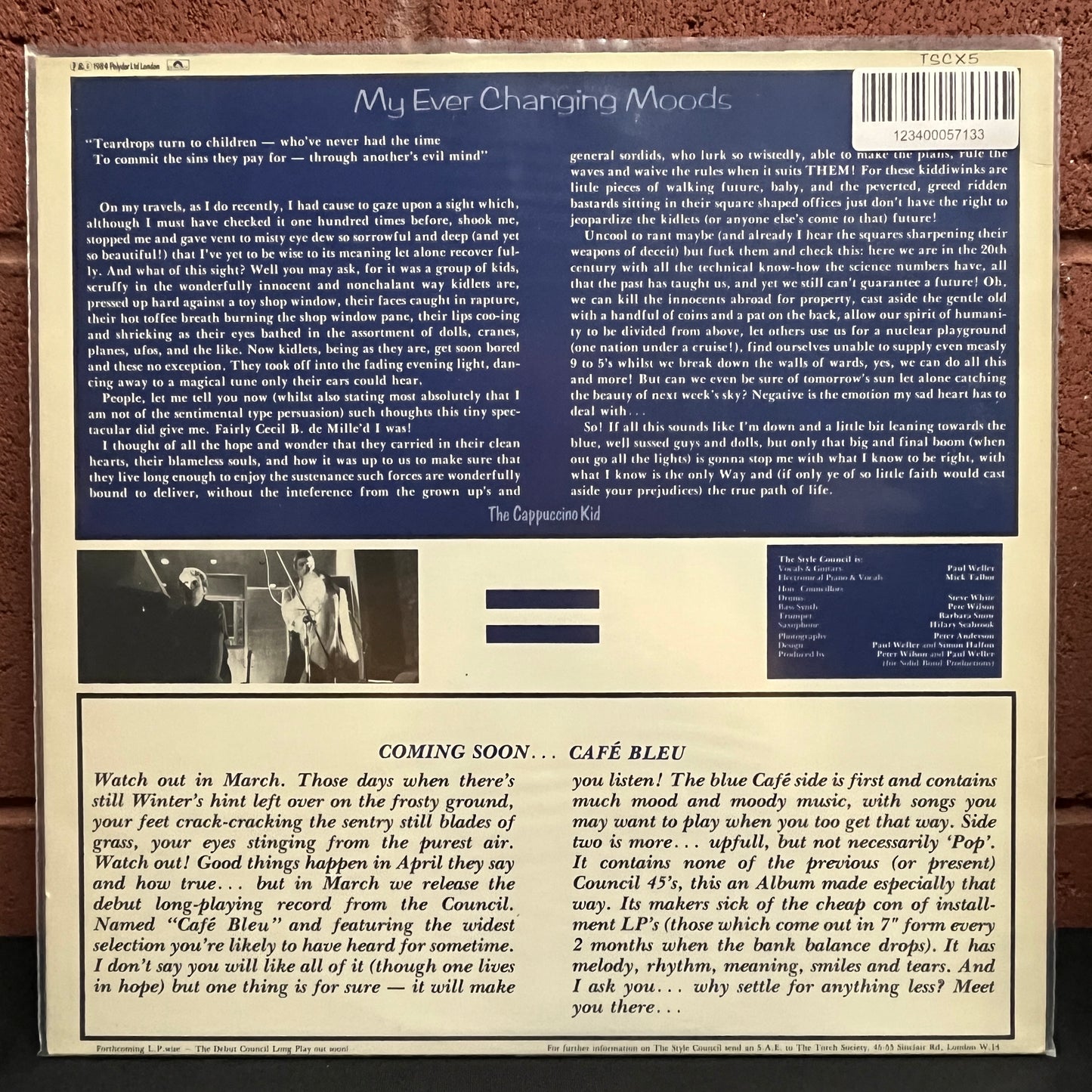 Used Vinyl: The Style Council "My Ever Changing Moods" 12" (1984 UK Press)