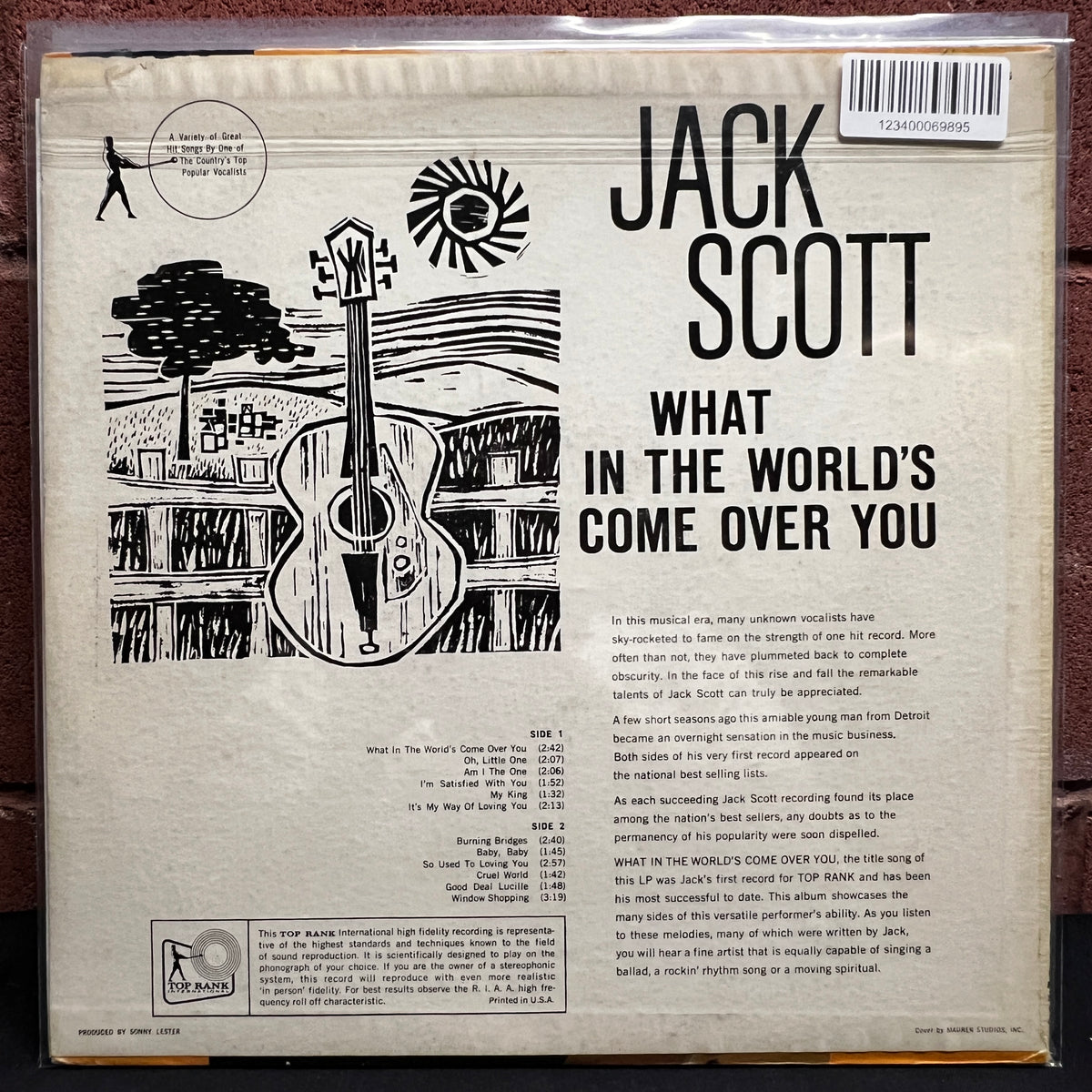 Used Vinyl: Jack Scott "What In The World's Come Over You" LP (Promo copy, mono)