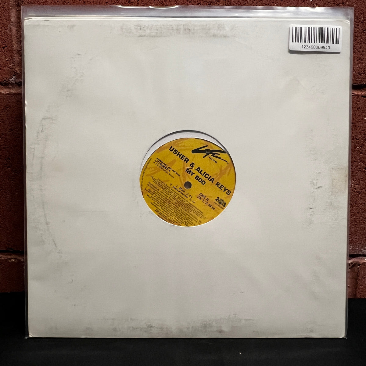 Used Vinyl: Usher and Alicia Keys "My Boo" 12" Single (Promo)