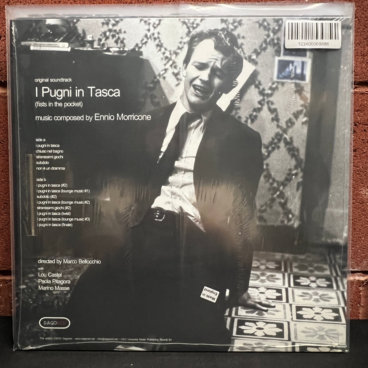 Used Vinyl: Ennio Morricone "I Pugni In Tasca (Fists In The Pocket) - Original Soundtrack" LP (Blue vinyl)