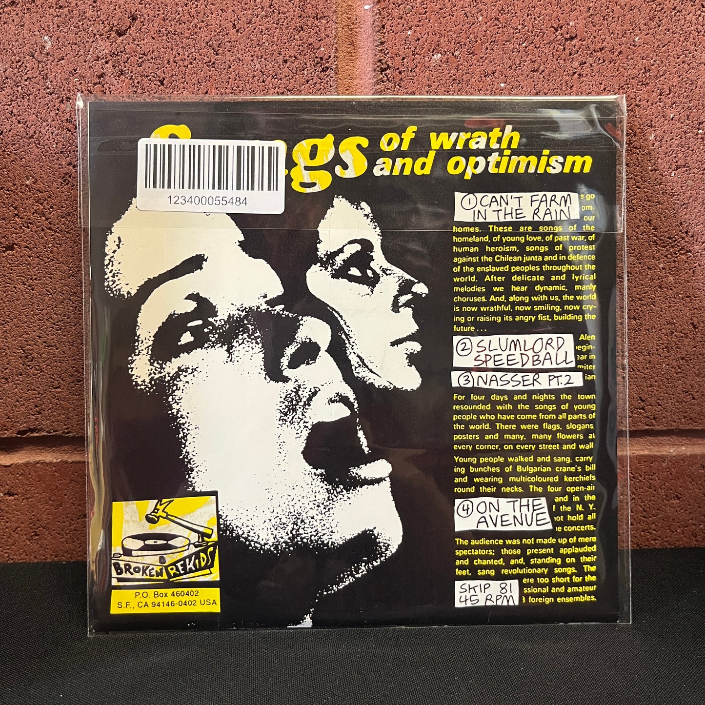 Used Vinyl: Astrid Oto "Songs Of Wrath And Optimism" 7"