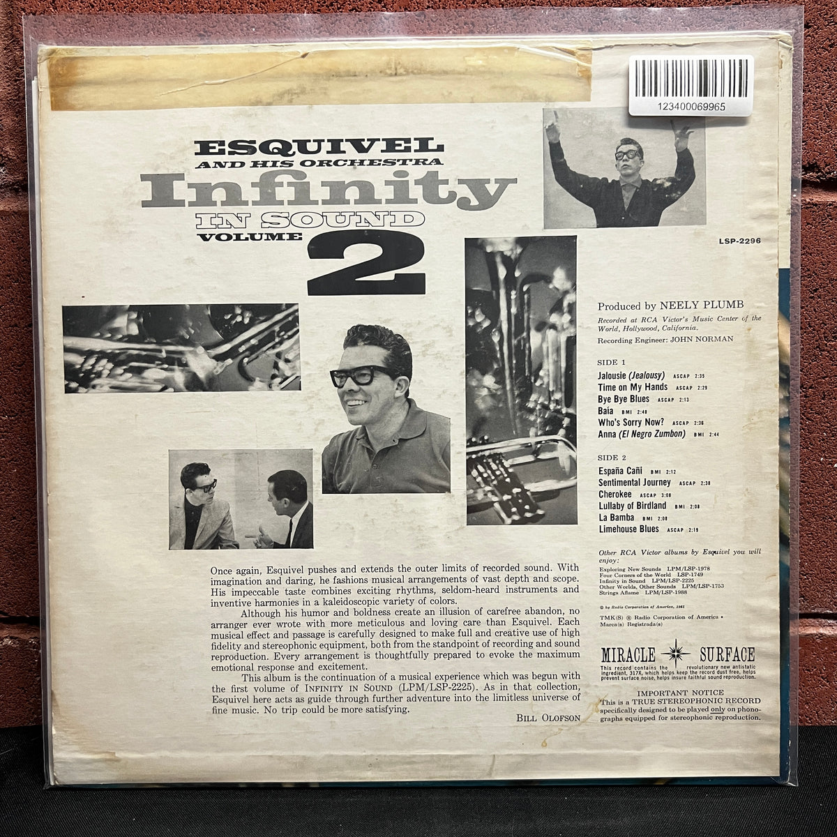 Used Vinyl: Esquivel and his Orchestra "Infinity in Sound Volume 2" LP