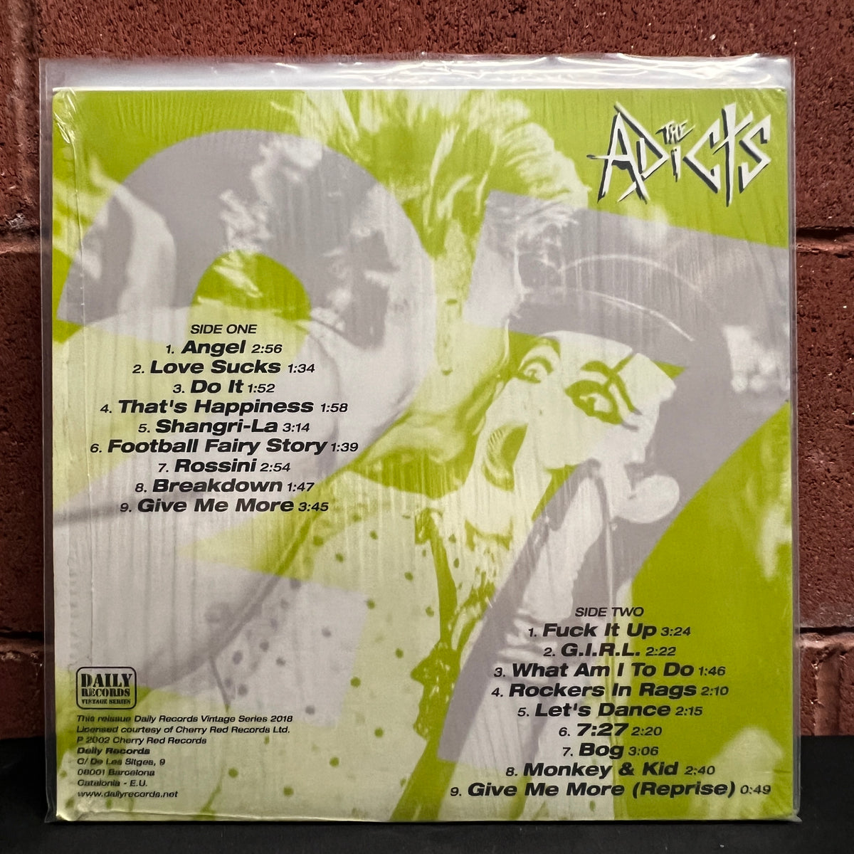 Used Vinyl: The Adicts "Twenty Seven" LP (2018 Press)