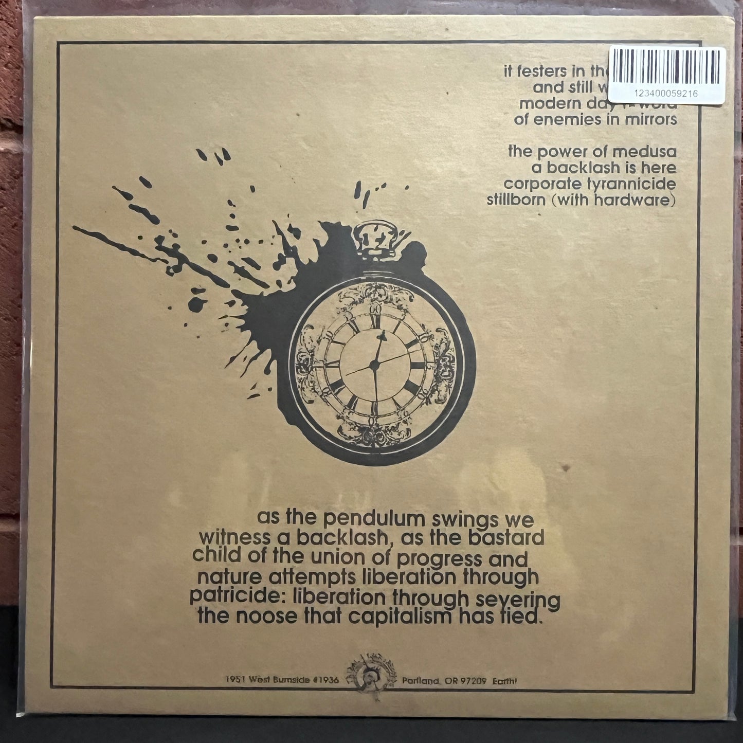 Used Vinyl: Antiproduct "The Deafening Silence Of Grinding Gears" LP (1999 Press -Red Vinyl)