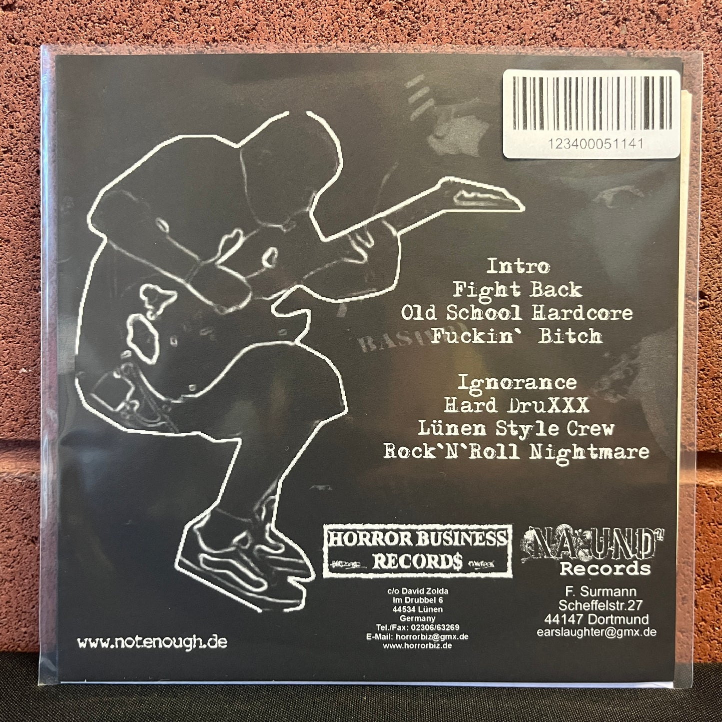 Used Vinyl: Not Enough "Old School Hardcore" 7"