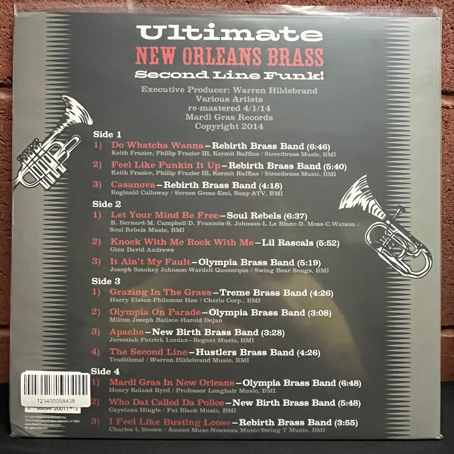 Used Vinyl: V/A "Ultimate New Orleans Brass Second Line Funk!" 2xLP (Red marbled vinyl)