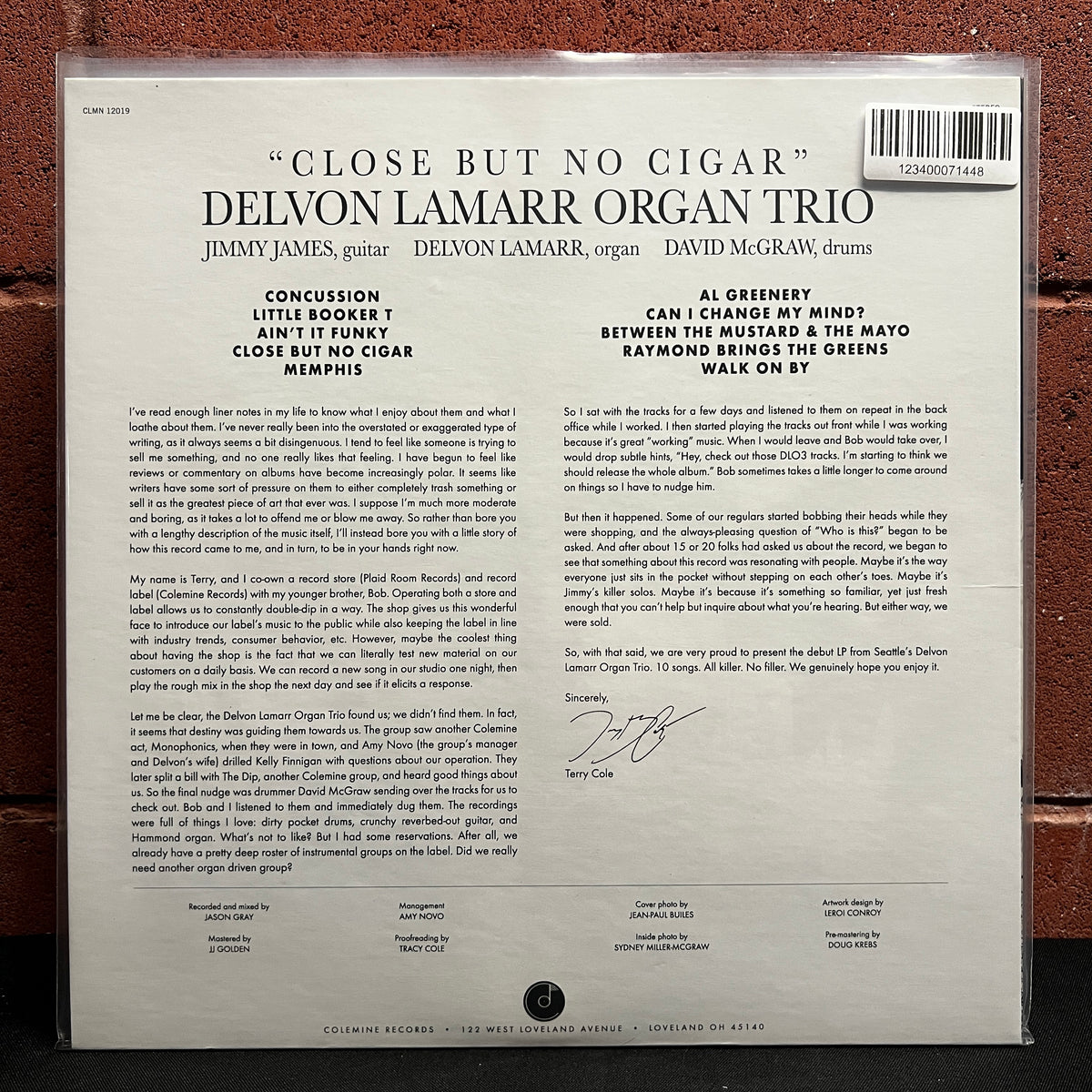 Used Vinyl: Delvon Lamarr Organ Trio "Close But No Cigar" LP (2018 Press)