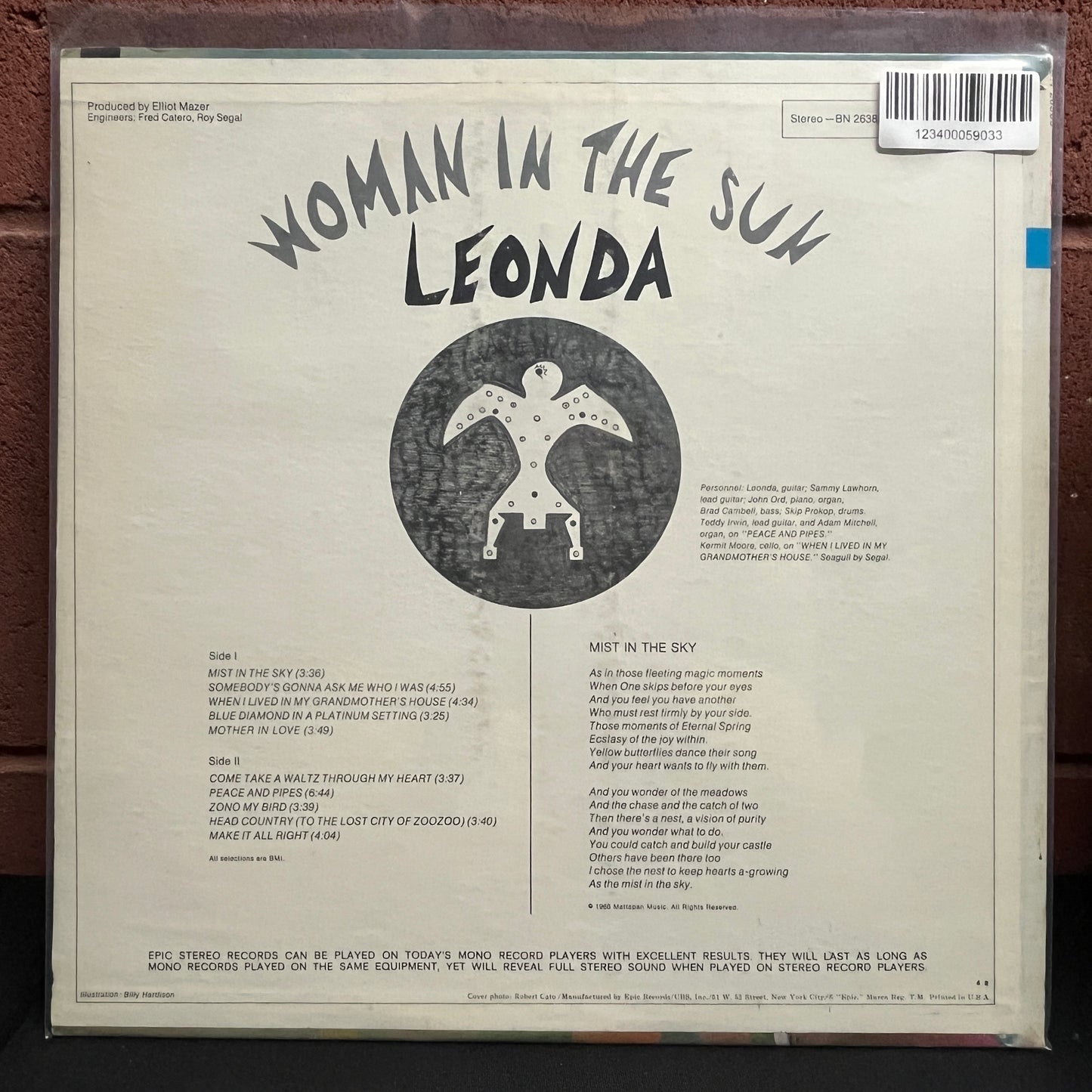 Used Vinyl: Leonda "Woman In The Sun" LP (1968 Press)