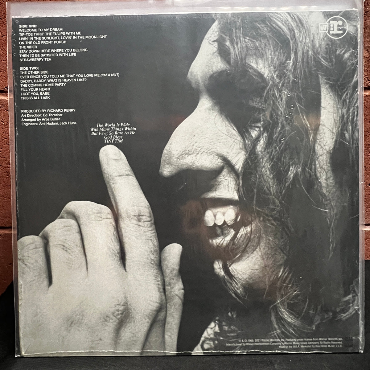 Used Vinyl: Tiny Tim "God Bless Tiny Tim" LP (2021 Press - Yellow Vinyl)