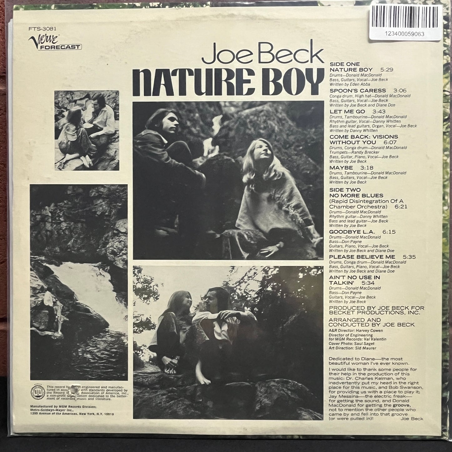 Used Vinyl: Joe Beck "Nature Boy" LP (1969 Press)