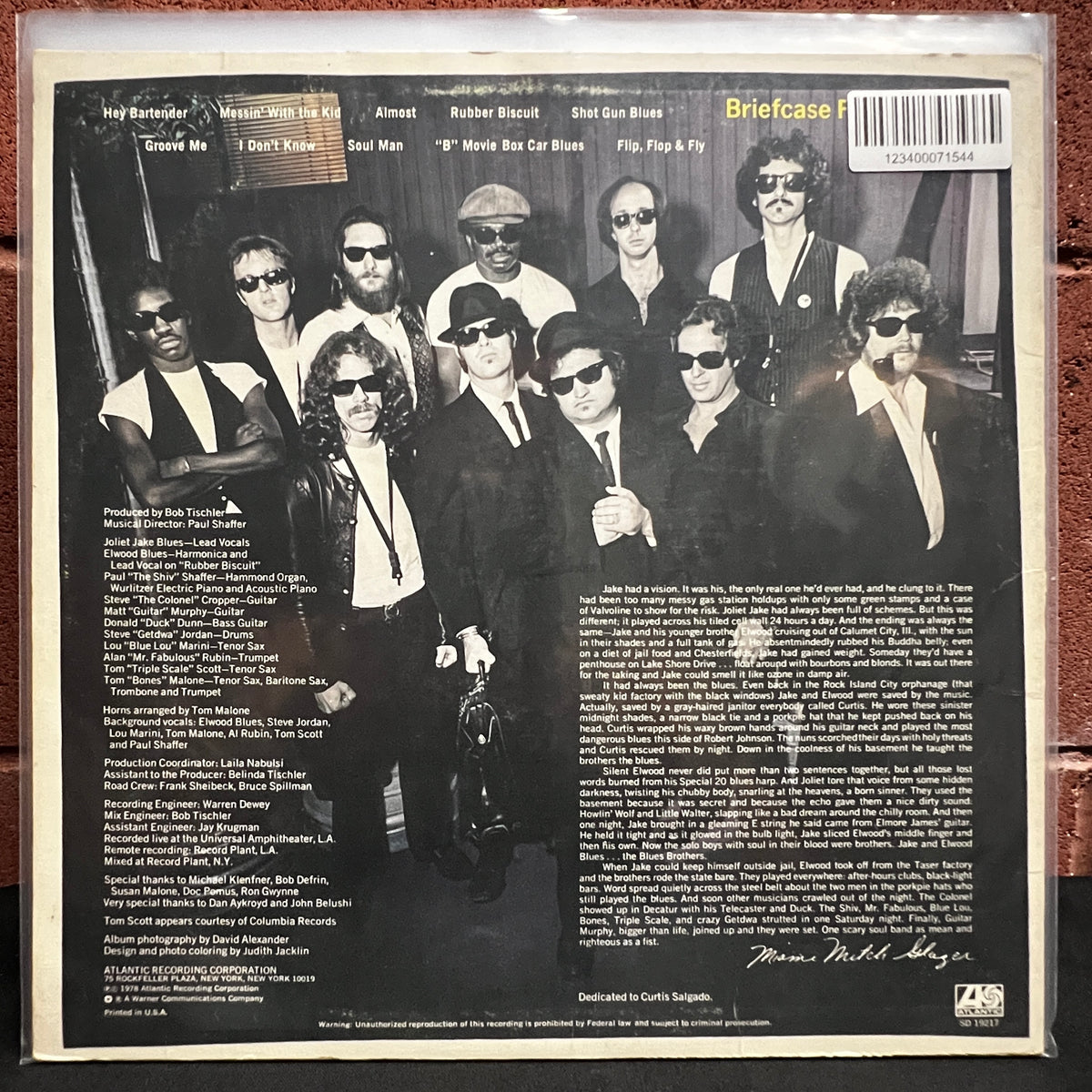 Used Vinyl: The Blues Brothers "Briefcase Full Of Blues" LP