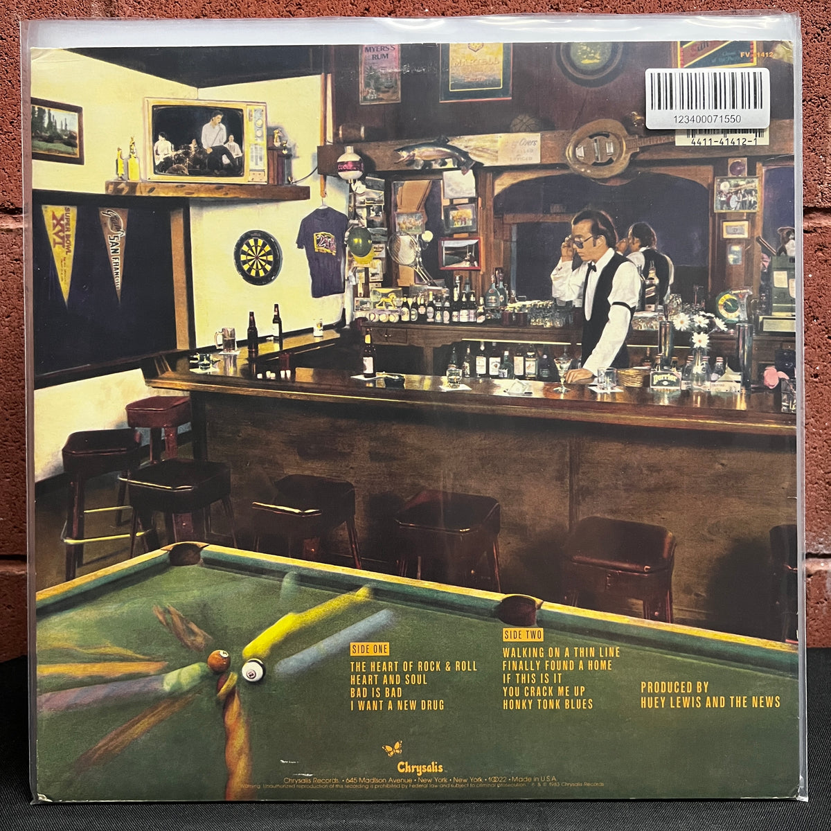 Used Vinyl: Huey Lewis And The News "Sports" LP (1983 Press)