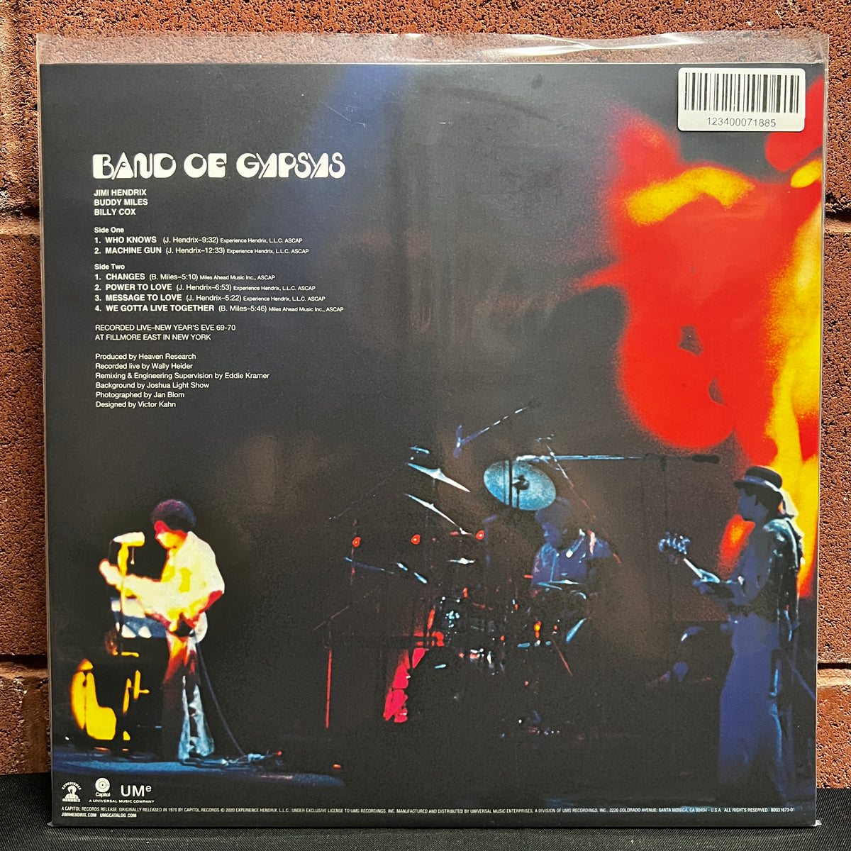 Used Vinyl: Jimi Hendrix "Band of Gypsys" LP (2020 Reissue)