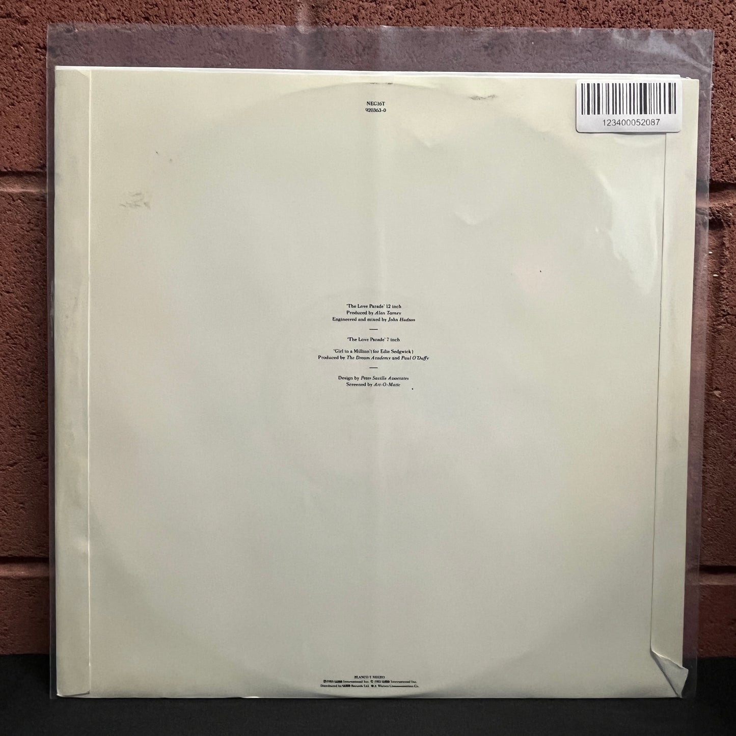 Used Vinyl: The Dream Academy "The Love Parade" 12" (1985 UK Press)