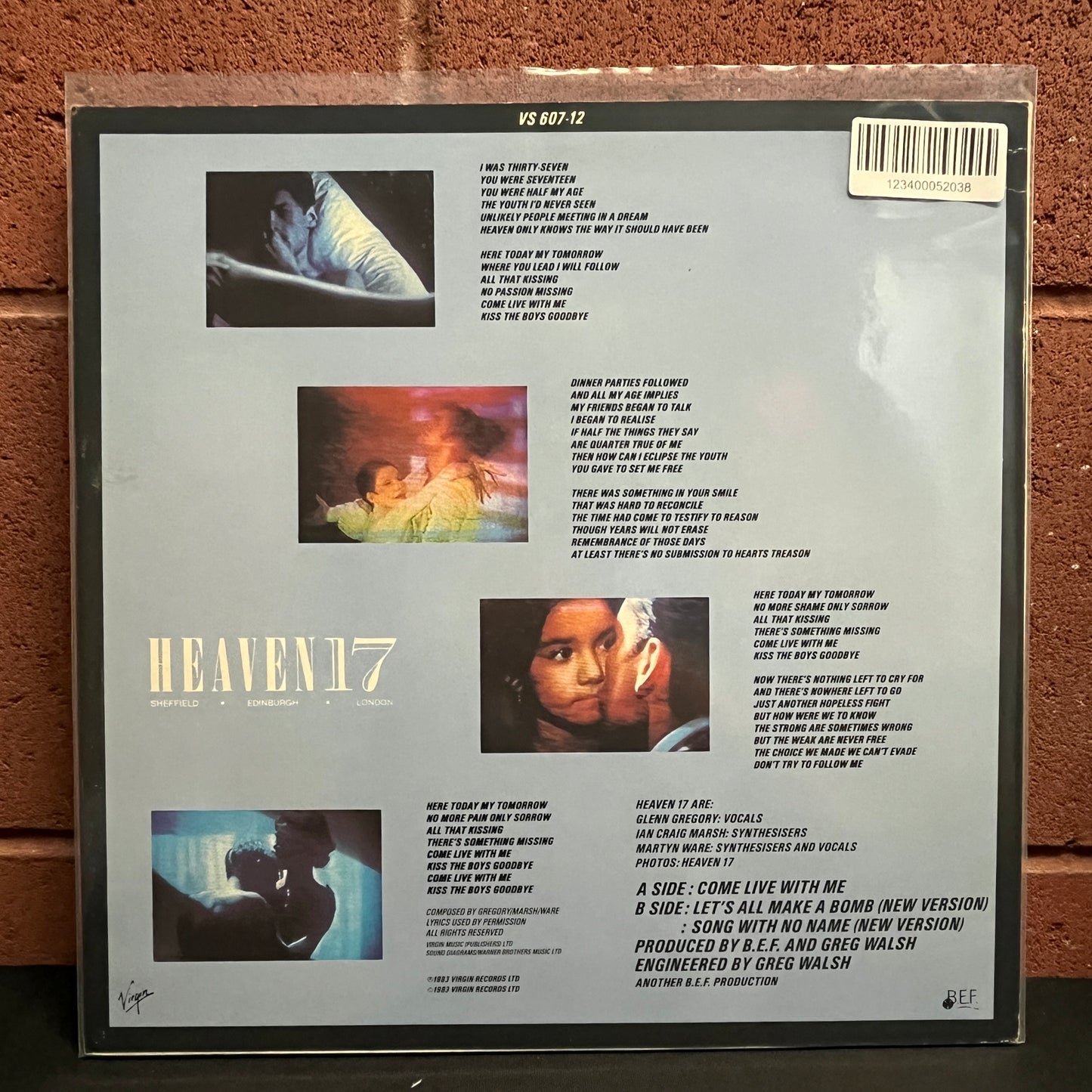 Used Vinyl: Heaven 17 "Come Live With Me" 12" (1983 UK Press)