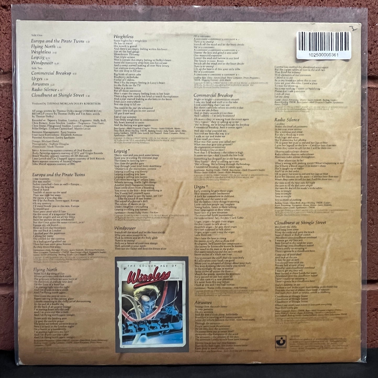 Used Vinyl: Thomas Dolby "The Golden Age Of Wireless" LP