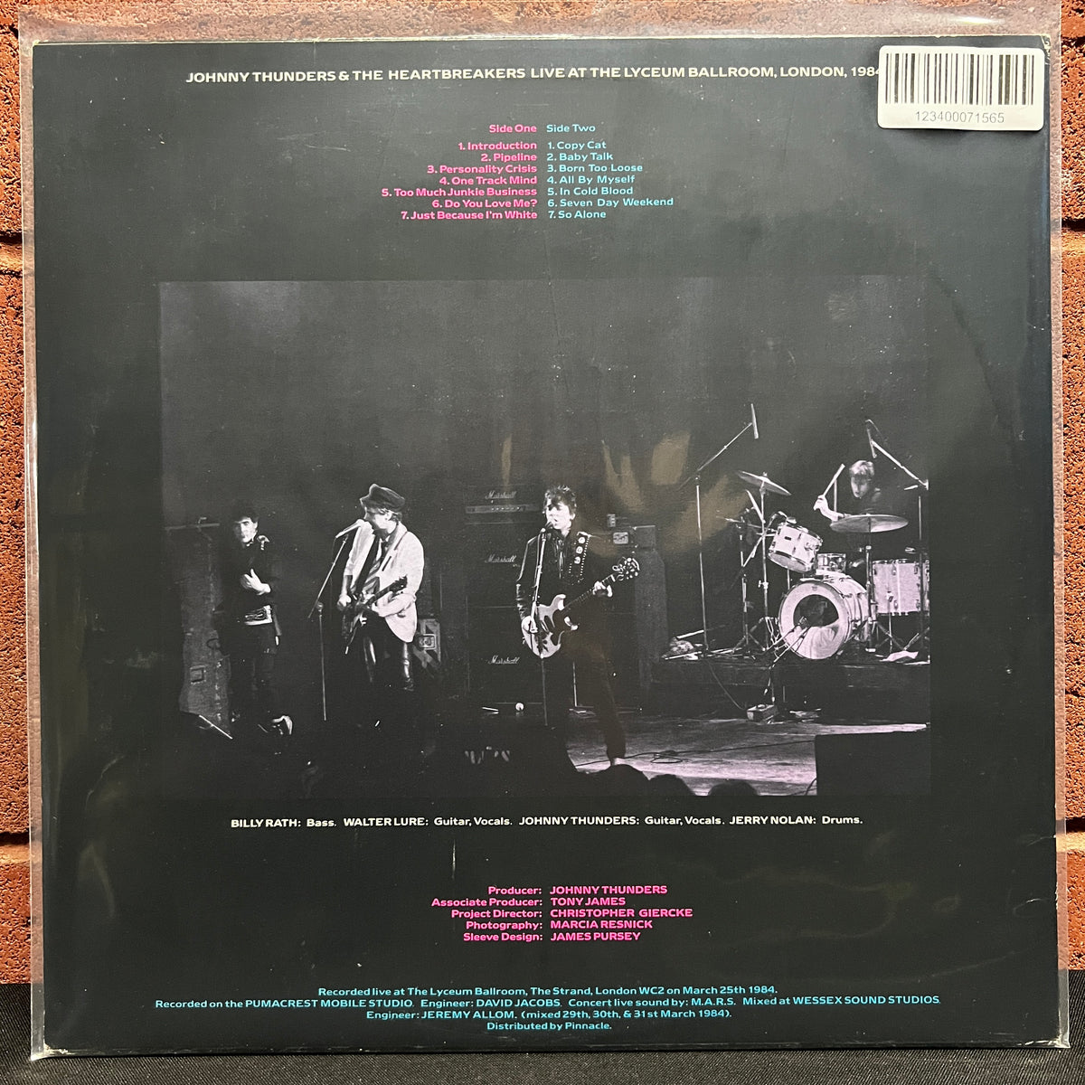 Used Vinyl: Johnny Thunders And The Heartbreakers "Live At The Lyceum Ballroom 1984" LP