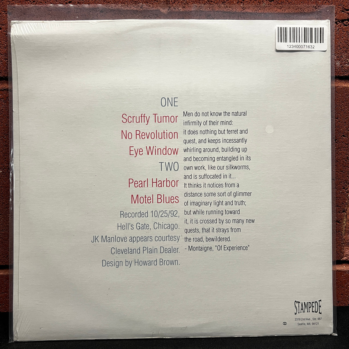 Used Vinyl: Silkworm "...His Absence Is A Blessing" 12" (1993 Press - Sealed)