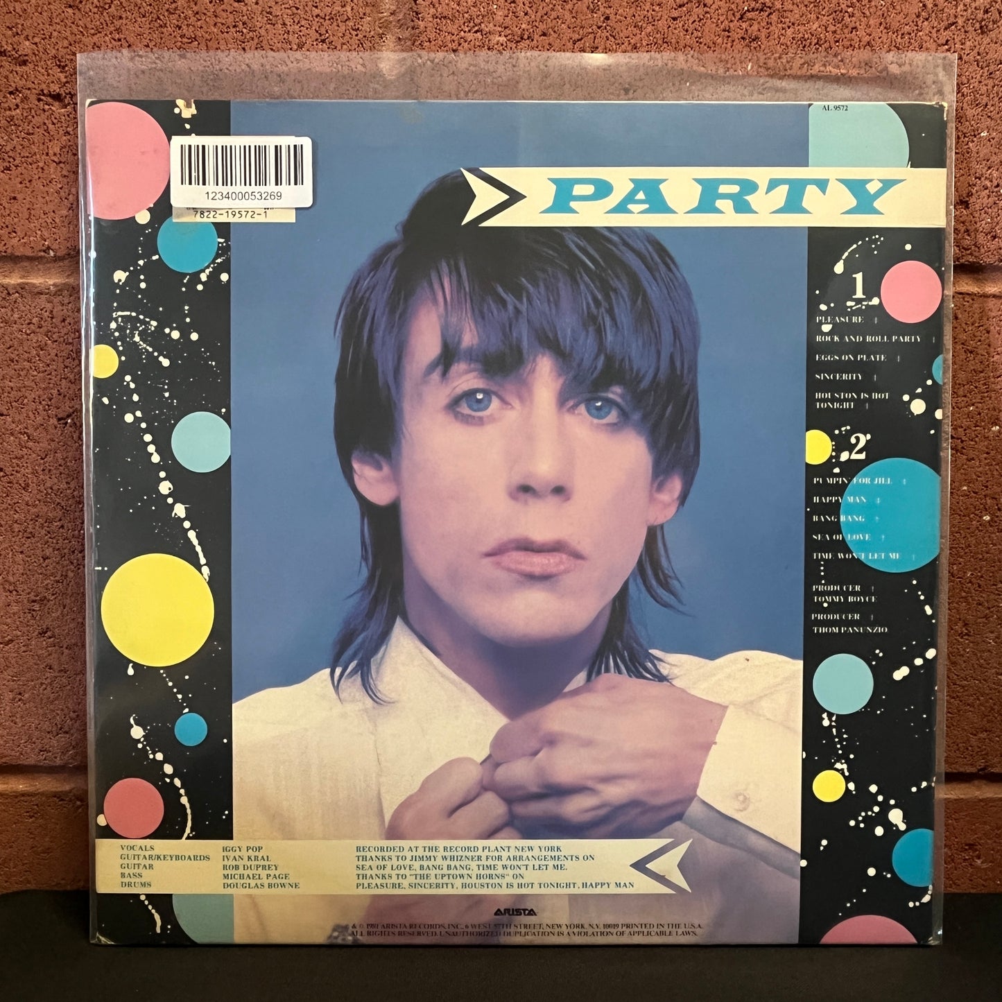 Used Vinyl: Iggy Pop "Party" LP (1981 pressing)