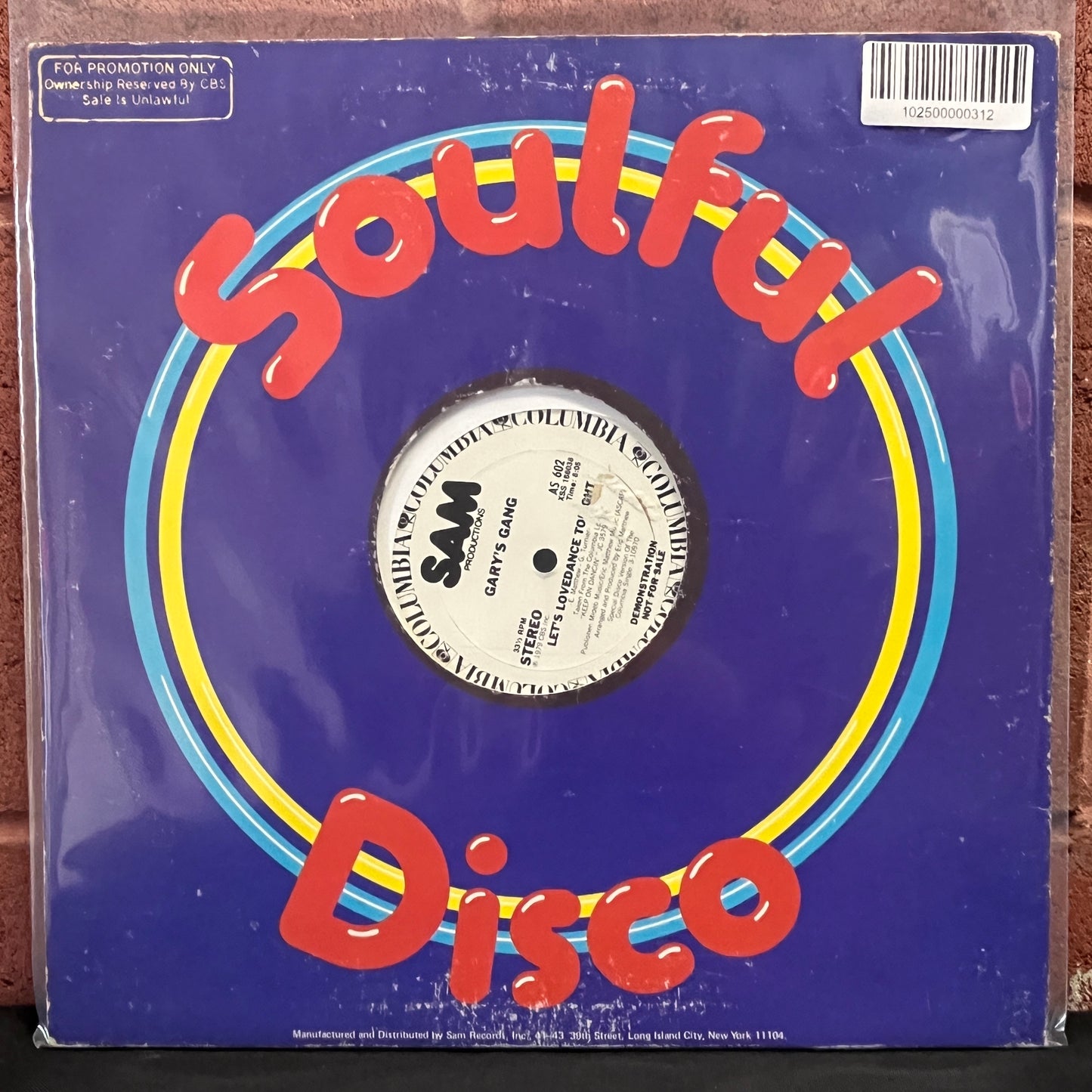 Used Vinyl: Gary's Gang "Let's Lovedance Tonight / Showtime" 12" (Promo)