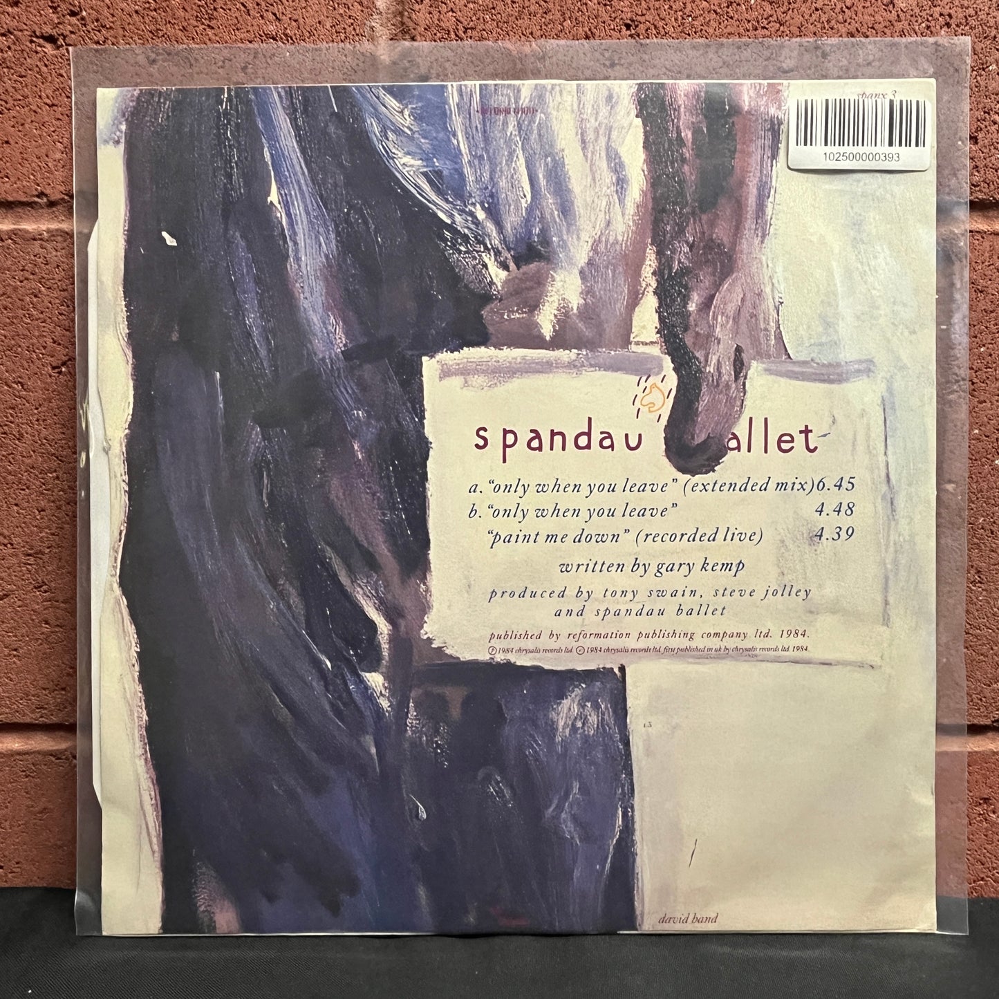 Used Vinyl: Spandau Ballet "Only When You Leave" 12"