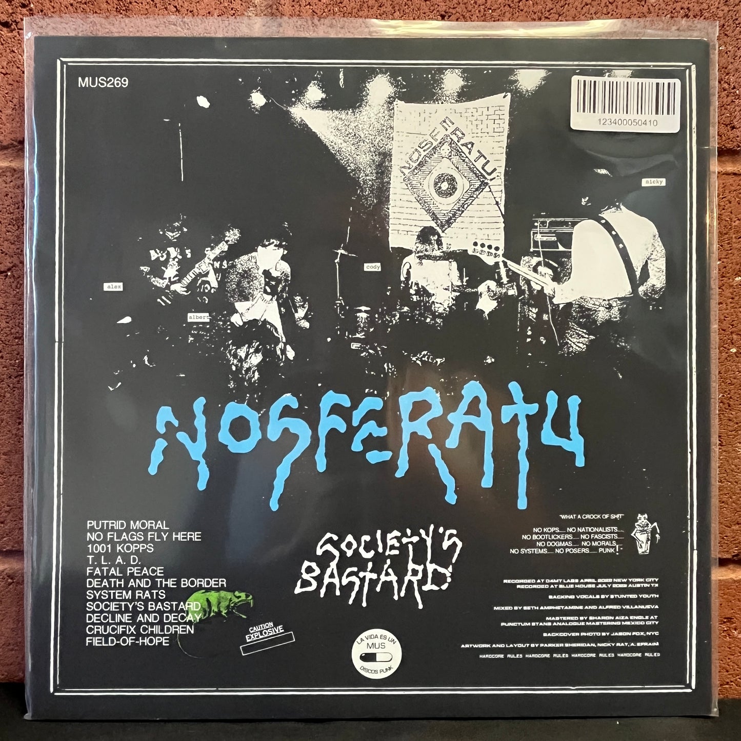 Used Vinyl: Nosferatu "Society's Bastard" LP