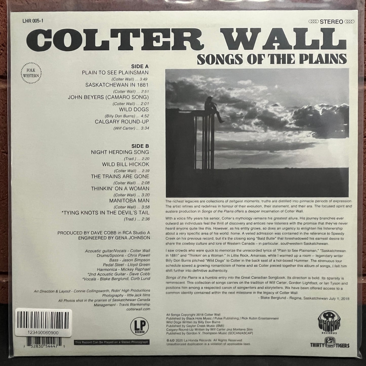 Used Vinyl: Colter Wall "Songs Of The Plains" LP