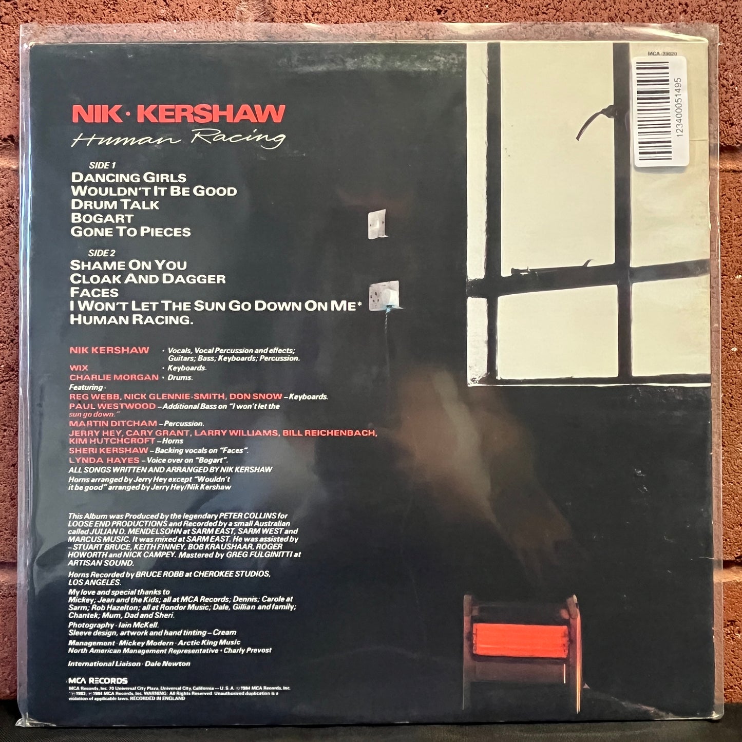 Used Vinyl: Nik Kershaw "Human Racing" LP