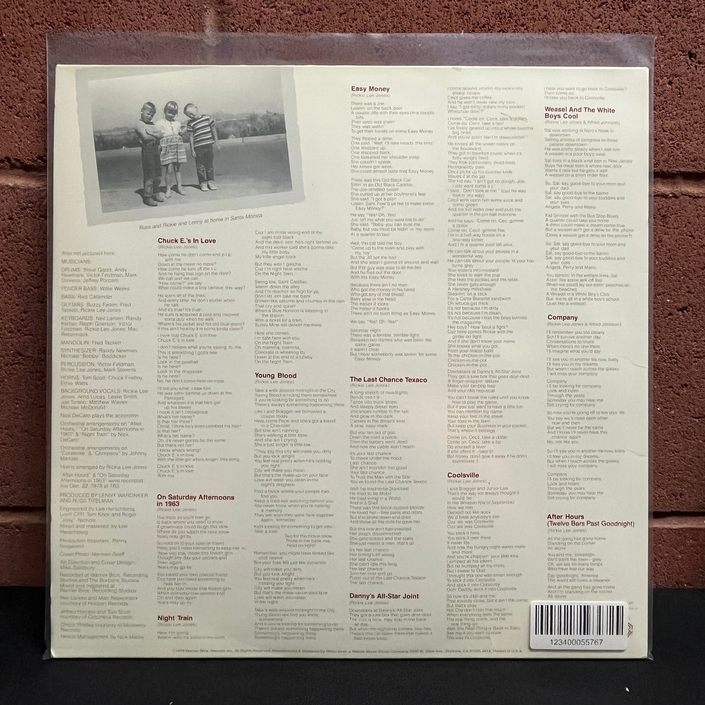 Used Vinyl: Rickie Lee Jones "S/T" LP (2008 180gm Press)