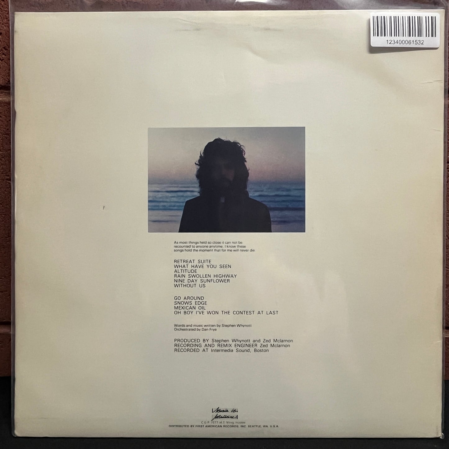 Used Vinyl: Stephen Whynott "From Philly To Tablas" LP (1977 Press)