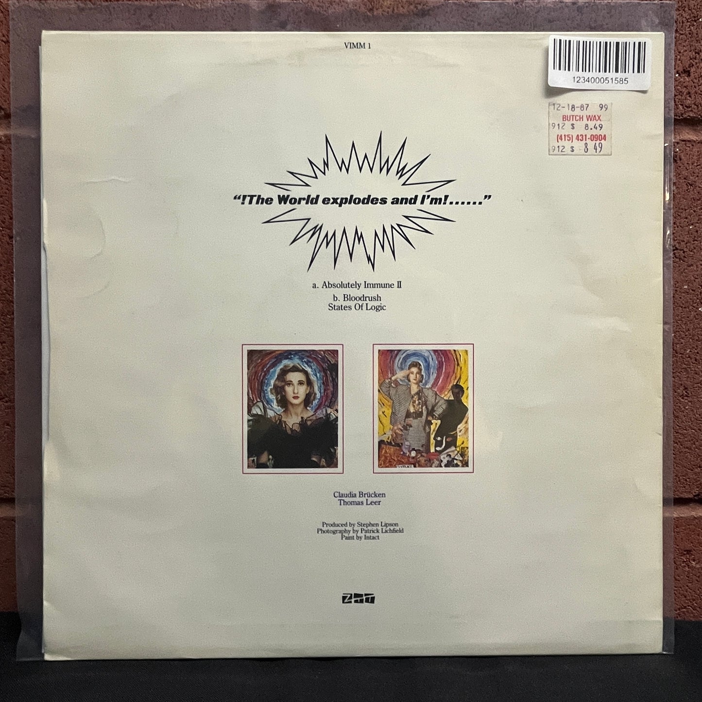 Used Vinyl: Act "Absolutely Immune II" 12"