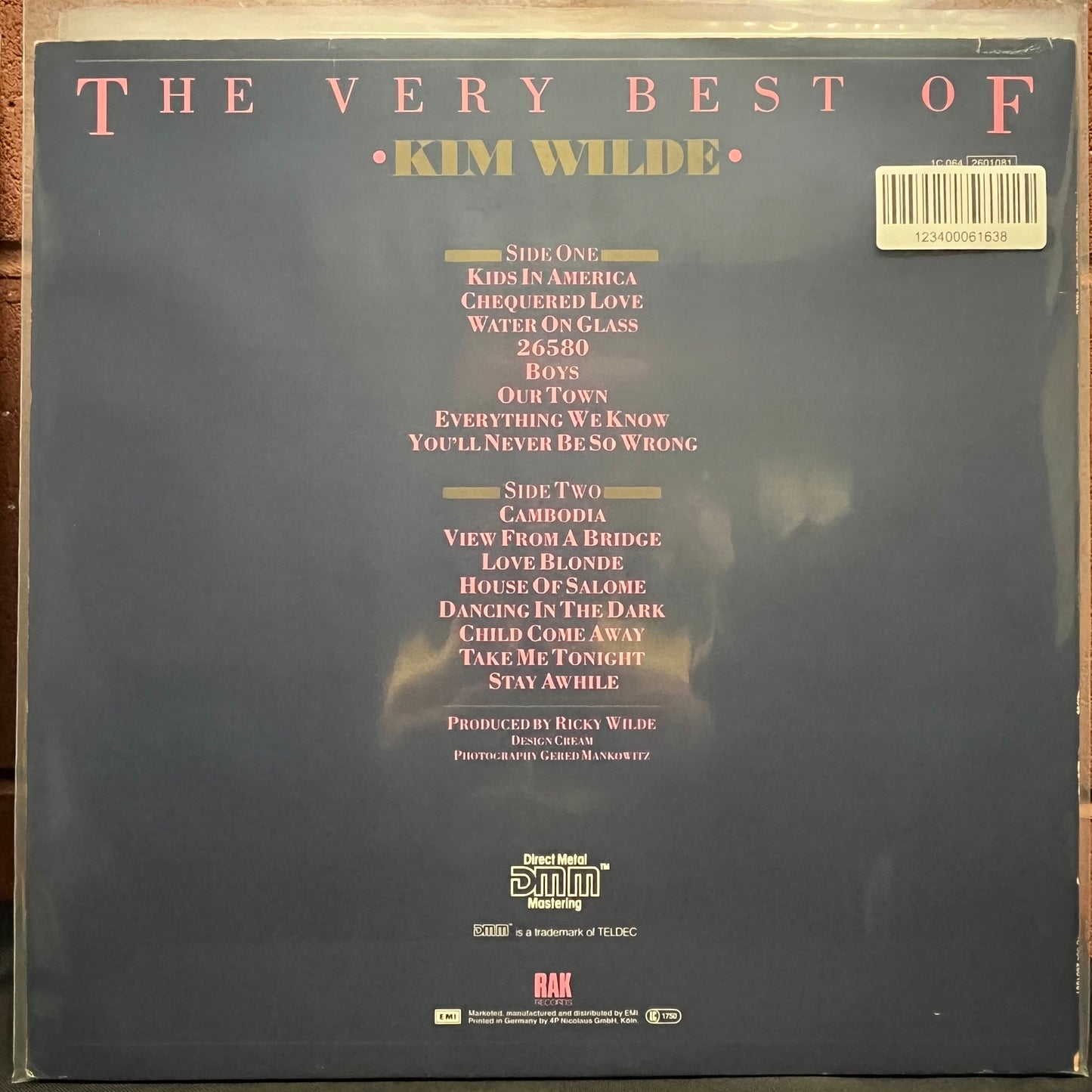 Used Vinyl: Kim Wilde "The Very Best Of Kim Wilde" LP (1984 Euro Press)