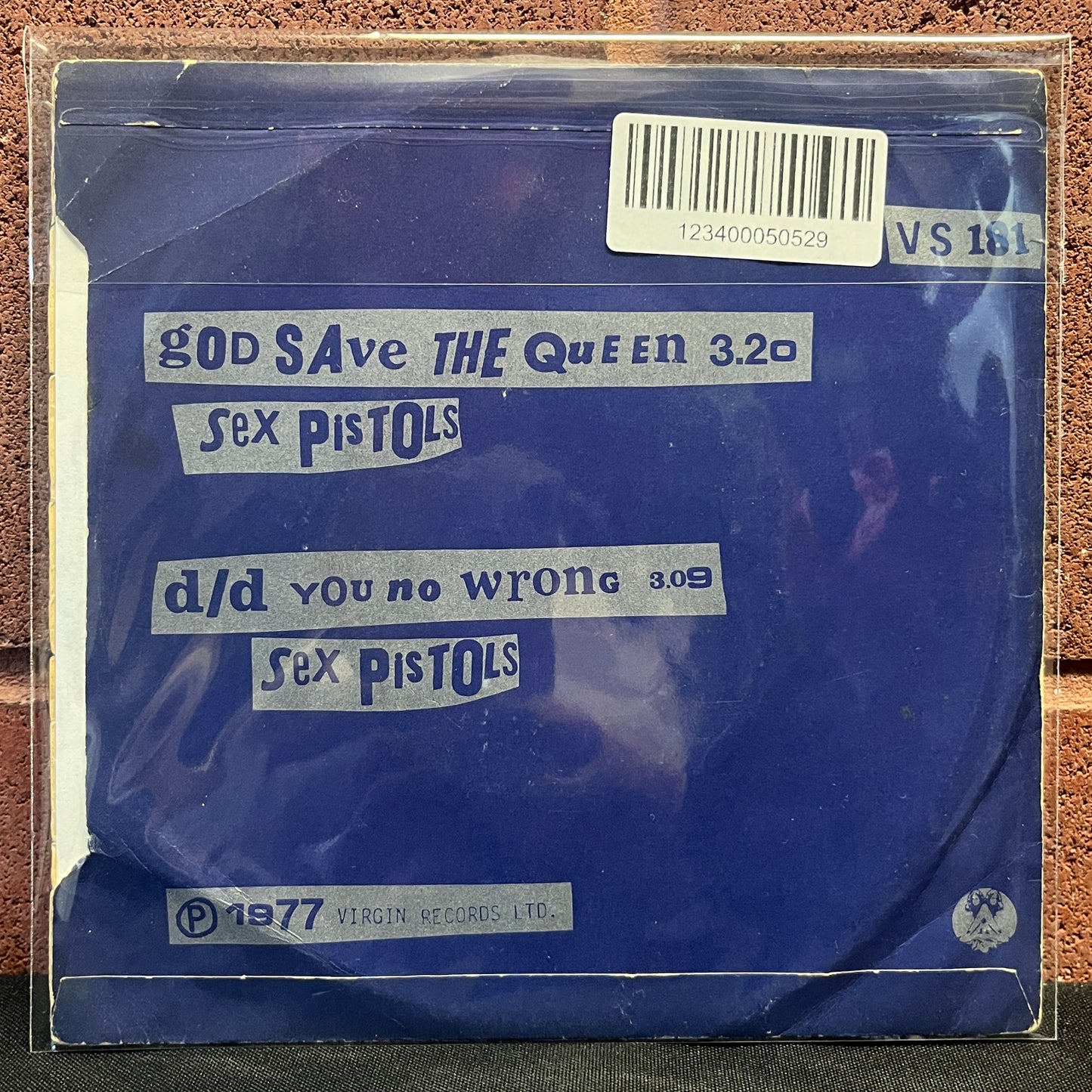 Used Vinyl: Sex Pistols "God Save The Queen" 7" (1977 UK pressing, silver label ink)