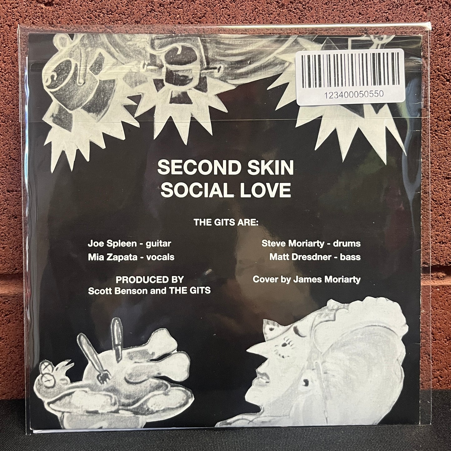 Used Vinyl: Gits "Second Skin" 7" (Clear vinyl)