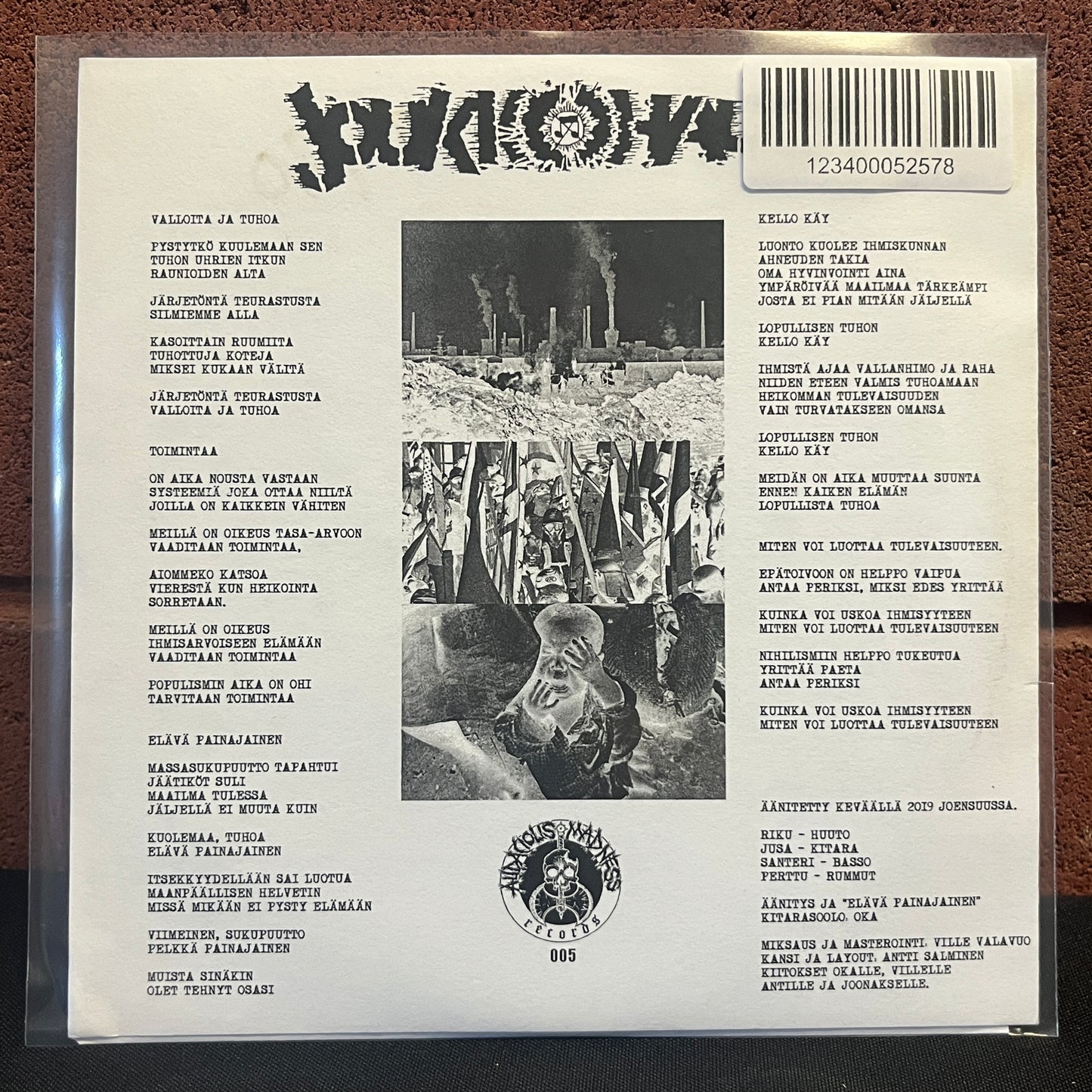 Used Vinyl: Joukkohauta "E.P." 7" (Test Press Edition)