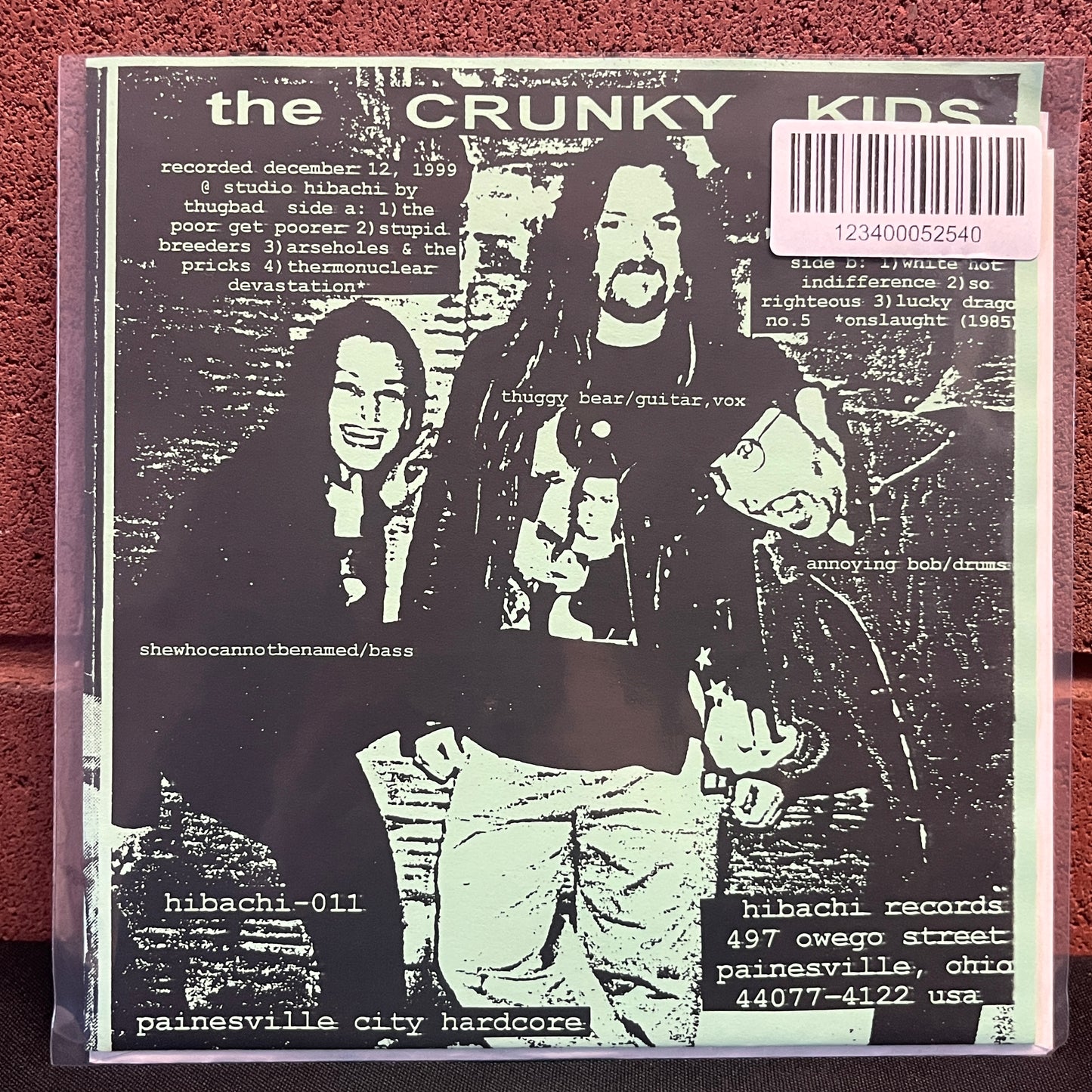 Used Vinyl: The Crunky Kids "A Is For Angry" 7"