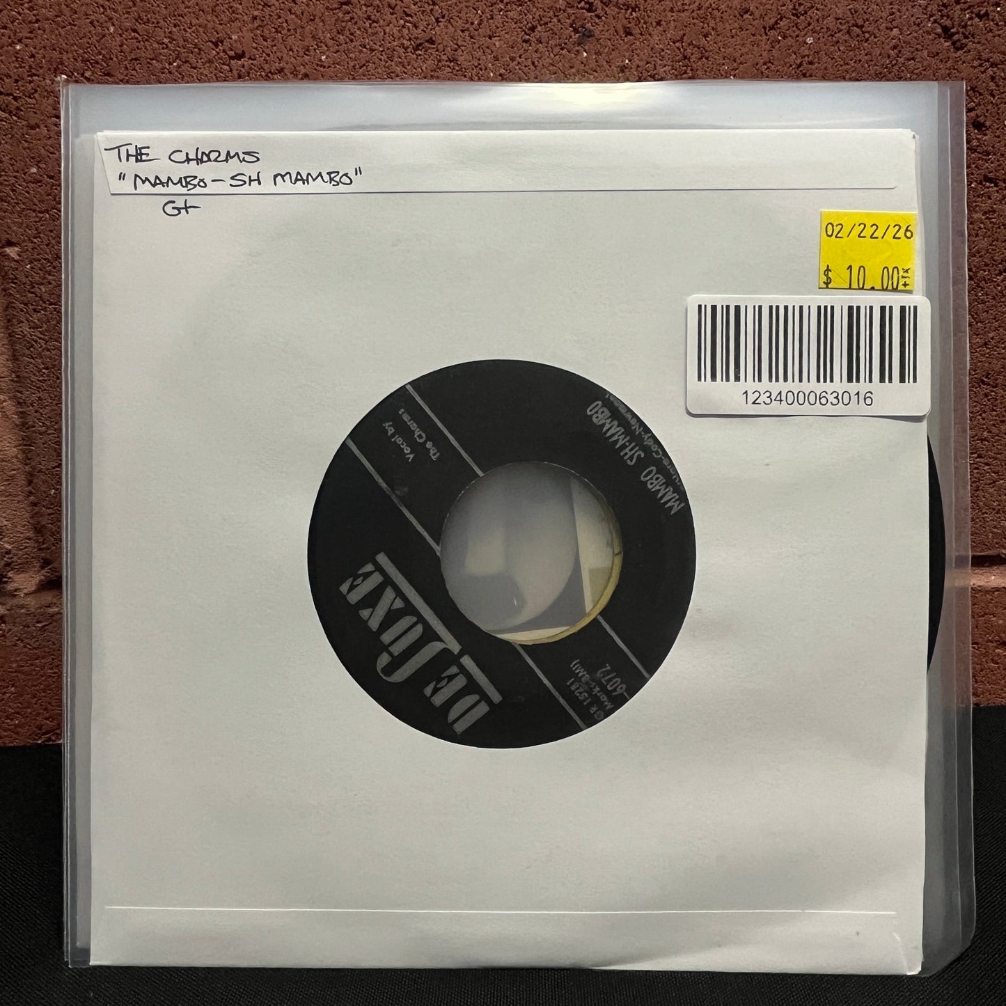 Used Vinyl: The Charms "Mambo Sh-Mambo / Crazy, Crazy Love" 7" (1954 Press)