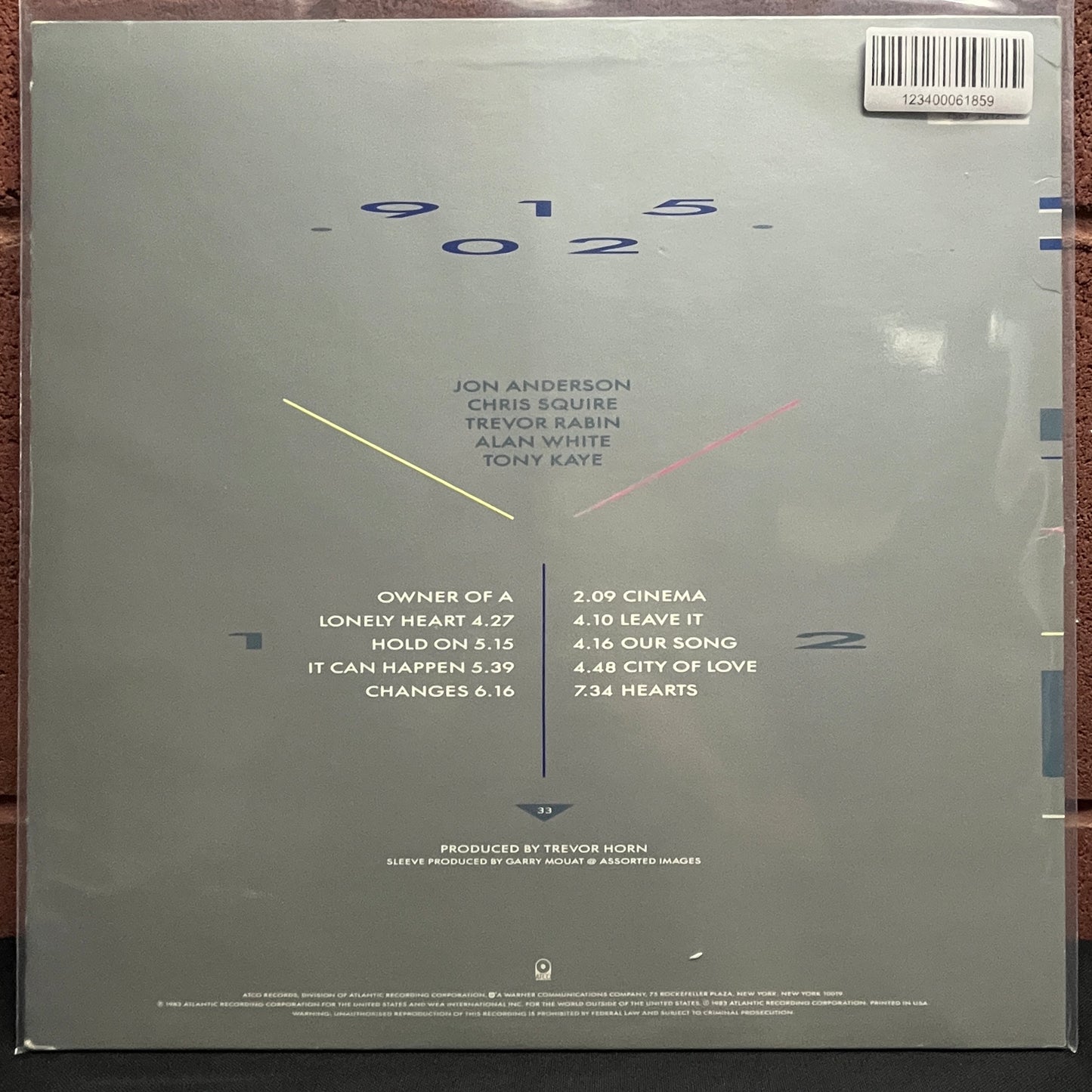 Used Vinyl: Yes "90125" LP (1983 Press)