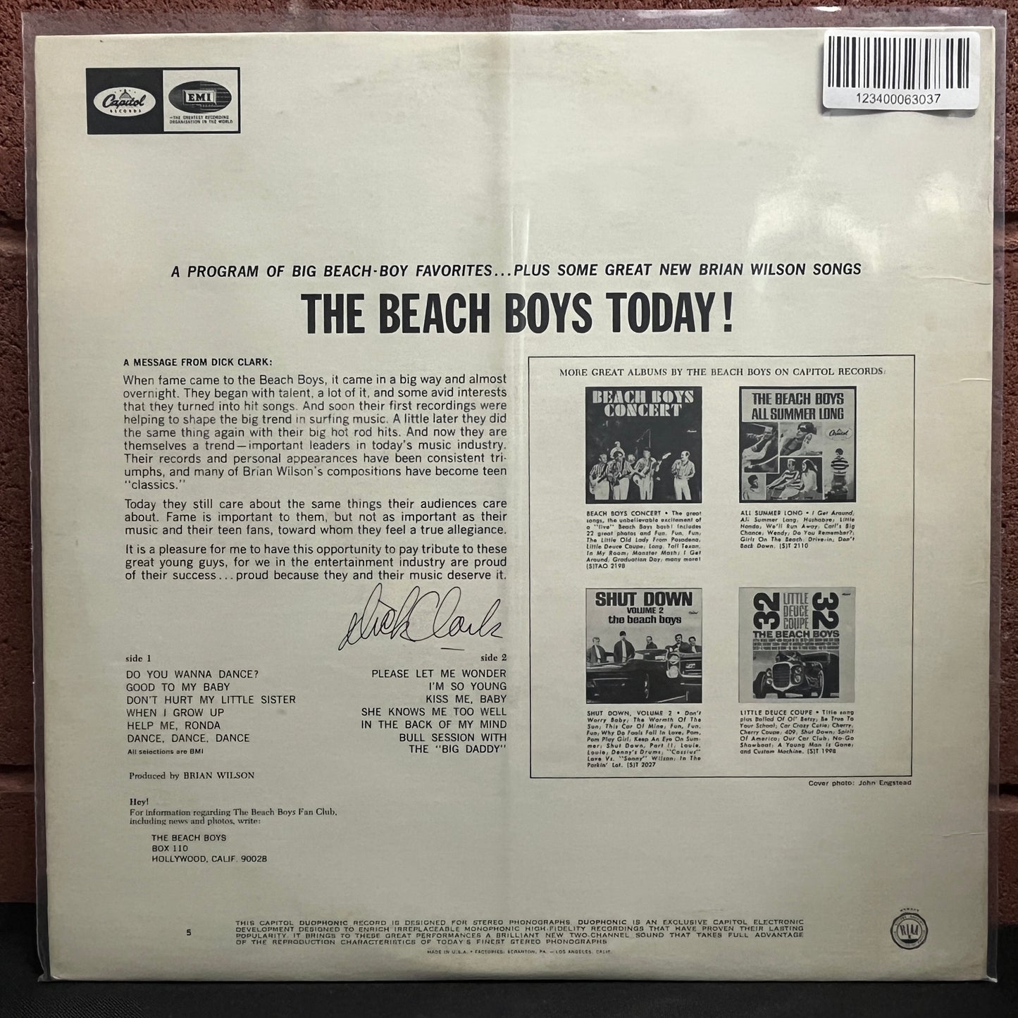 Used Vinyl: The Beach Boys "The Beach Boys Today!" LP (1965 Press)