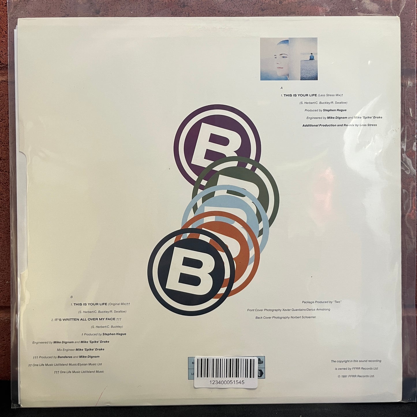 Used Vinyl: Banderas "This Is Your Life" 12"