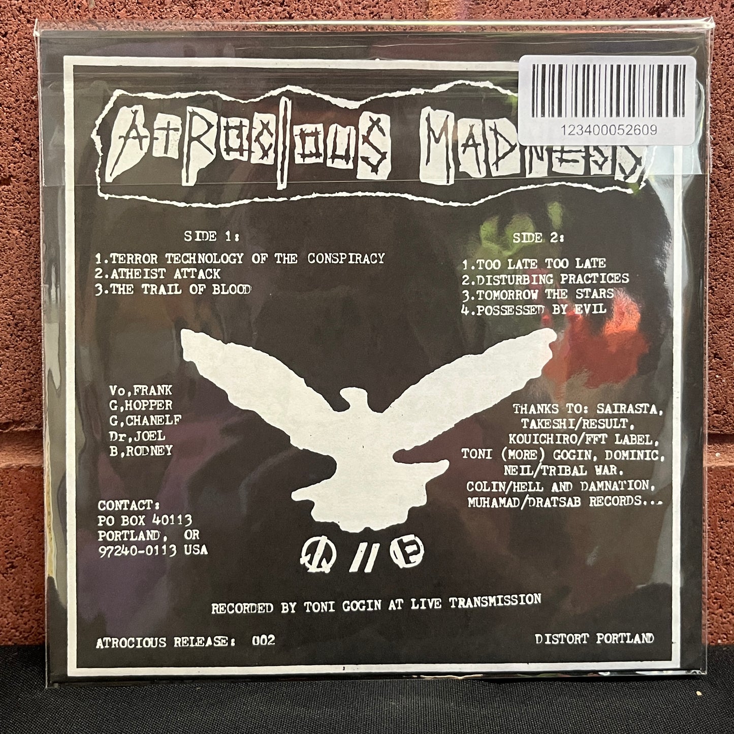 Used Vinyl: Atrocious Madness "The Uses Of HAARP" 7"