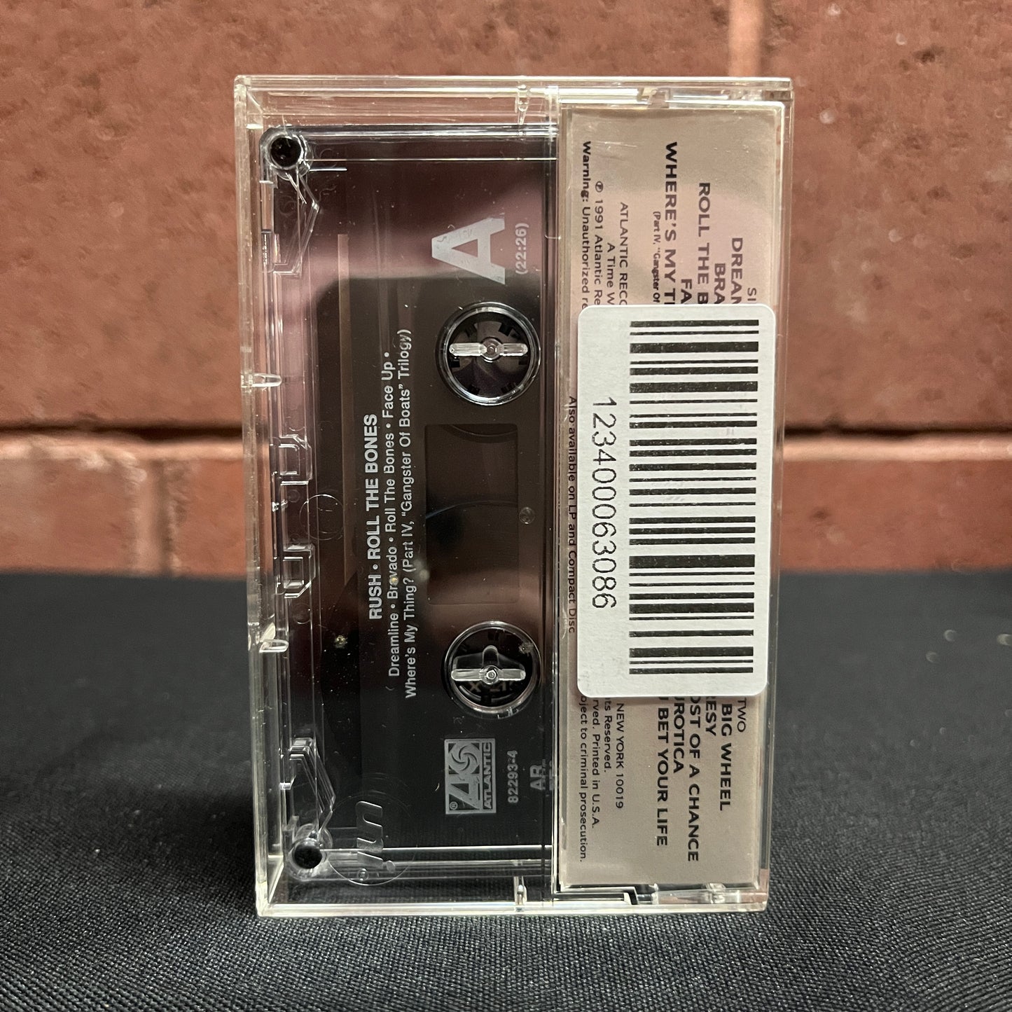 Used Cassette: Rush "Roll The Bones" Tape
