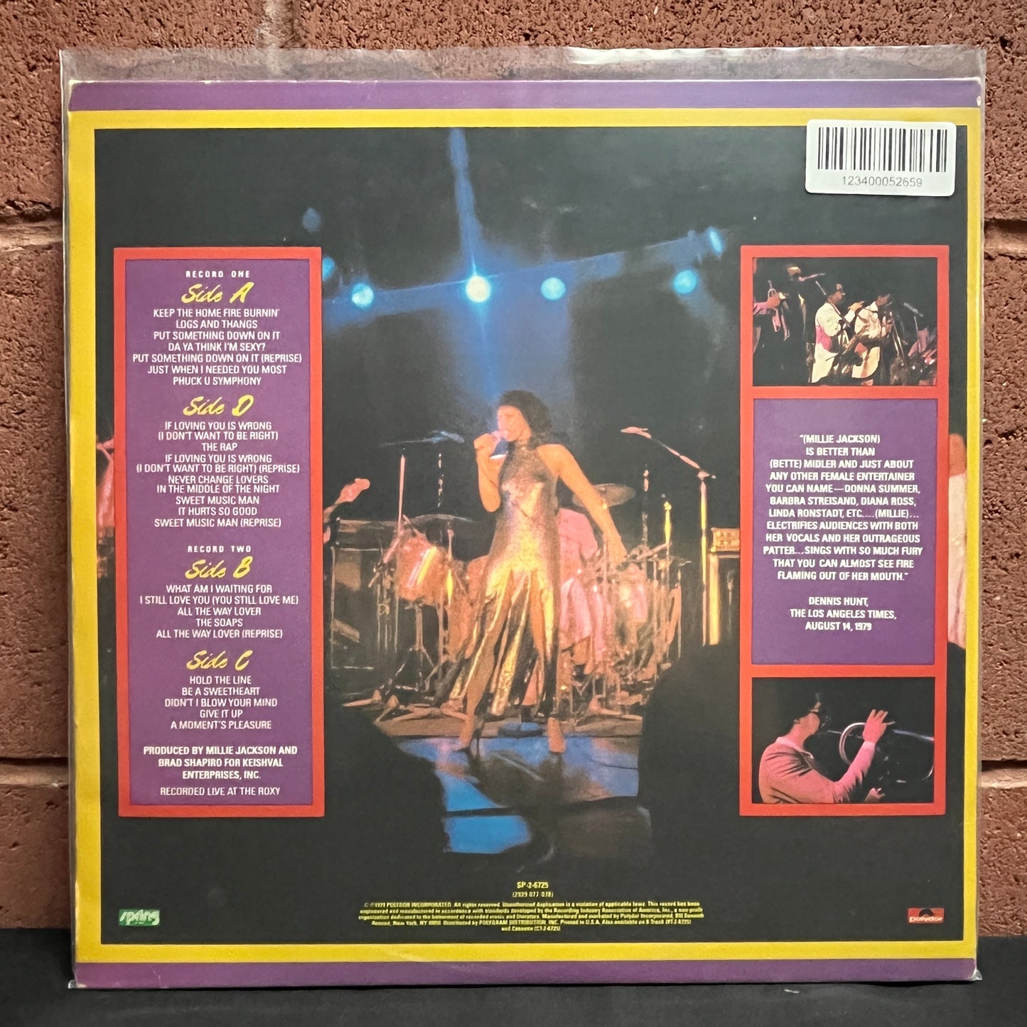 Used Vinyl: Millie Jackson "Live And Uncensored" 2xLP
