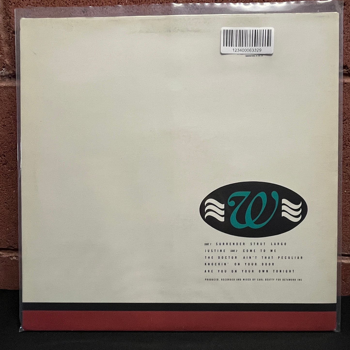 Used Vinyl: Working Week "Surrender" LP (1987 UK Press)