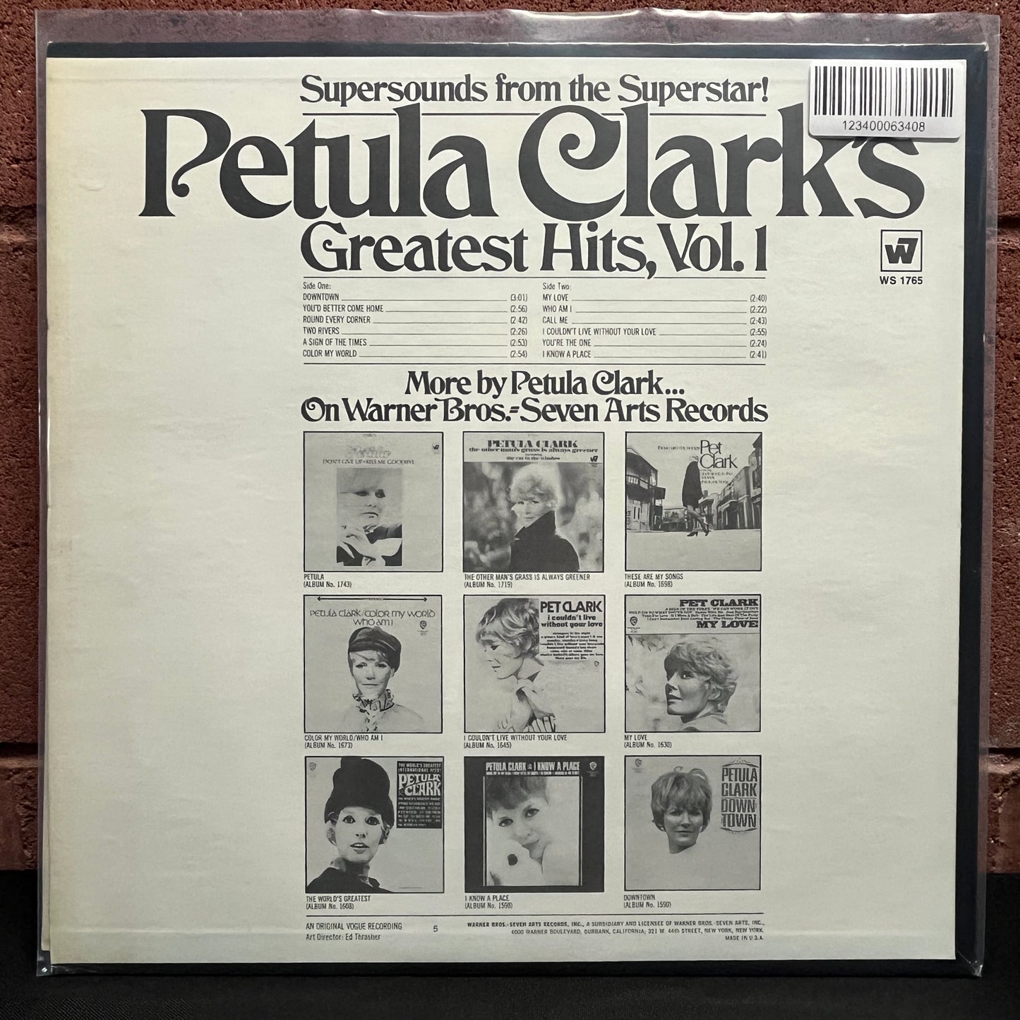 Used Vinyl: Petula Clark "Petula Clark's Greatest Hits, Vol. 1" LP (1968 Press)